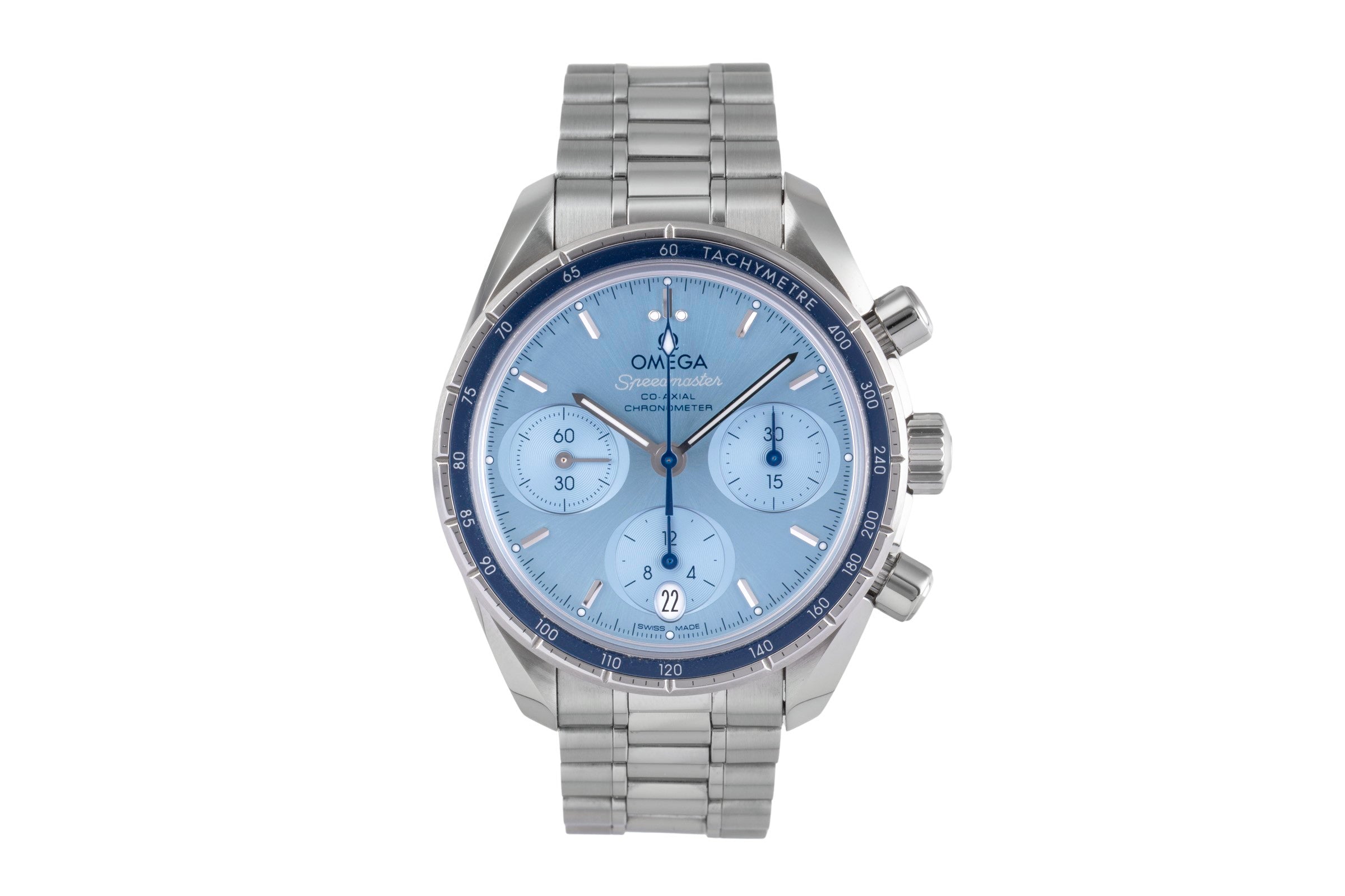 Omega Speedmaster chronograph steel automatic men's watch 324.30.38.50.03.001 LP: 6100EUR  [2505275]