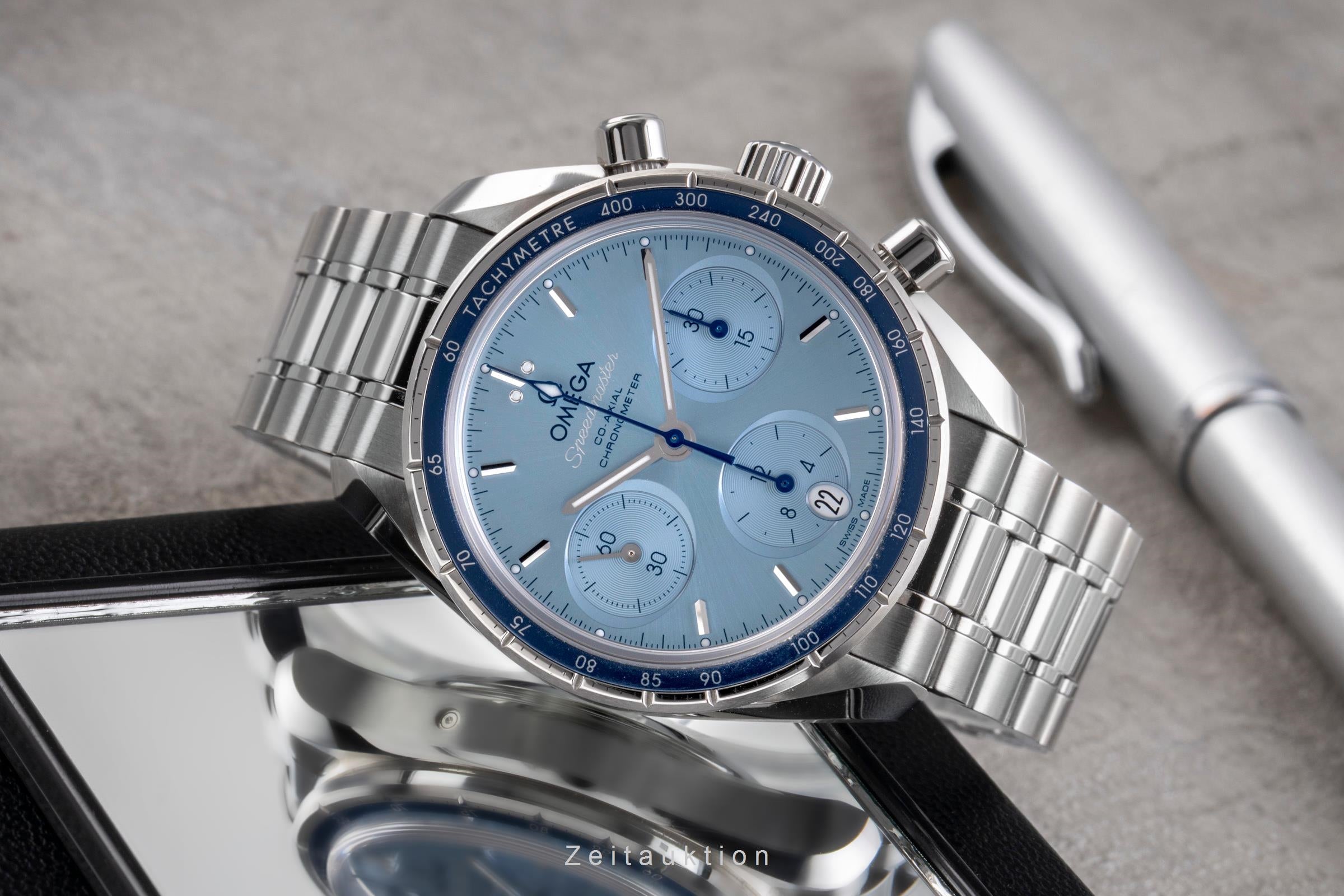 Omega Speedmaster chronograph steel automatic men's watch 324.30.38.50.03.001 LP: 6100EUR  [2505275]