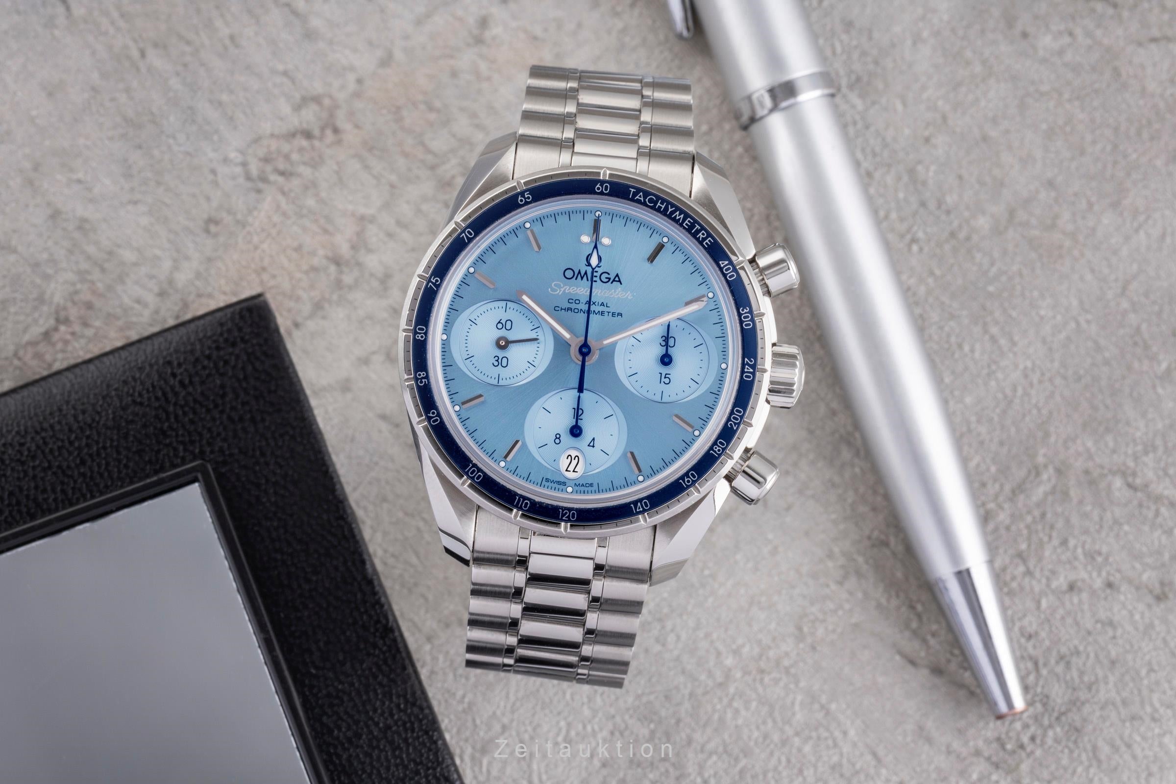 Omega Speedmaster chronograph steel automatic men's watch 324.30.38.50.03.001 LP: 6100EUR  [2505275]