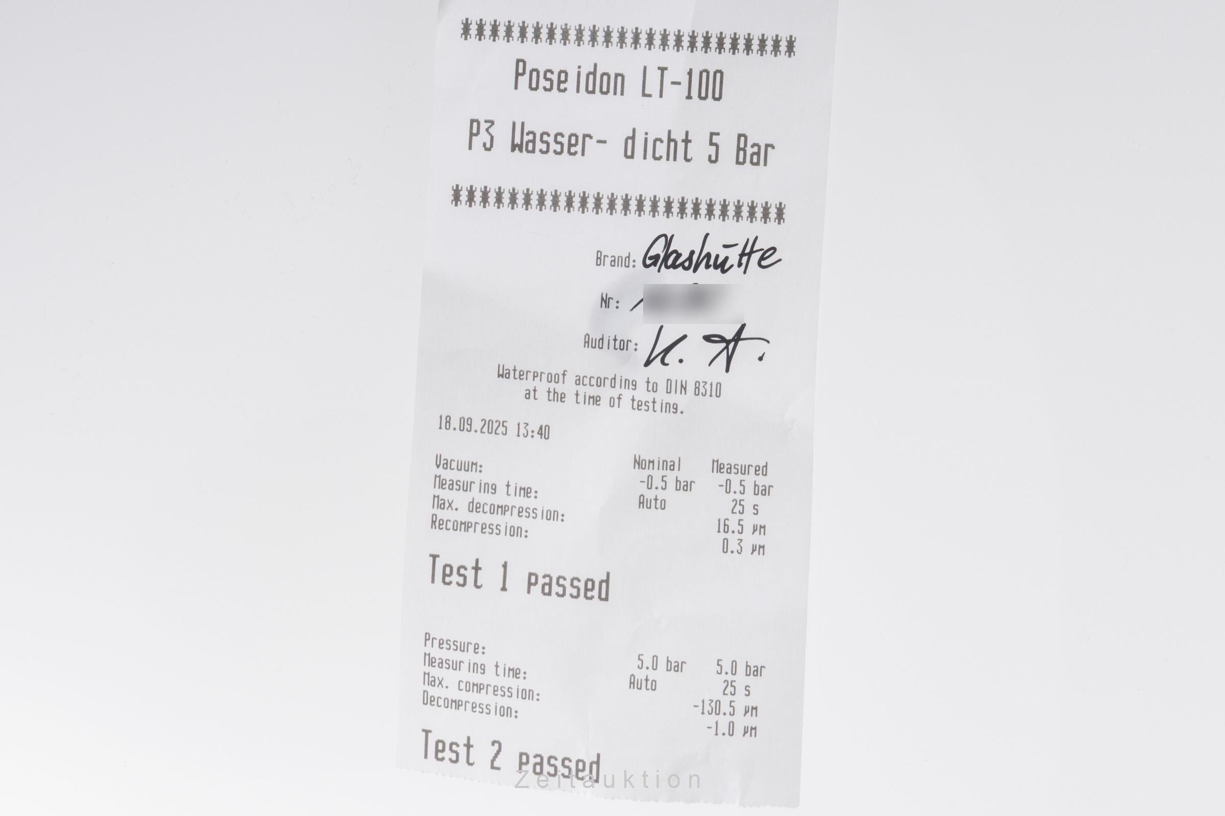 Glashütte Klassik acier automatique montre pour hommes 1-10-33-02-03-04  [2505279]