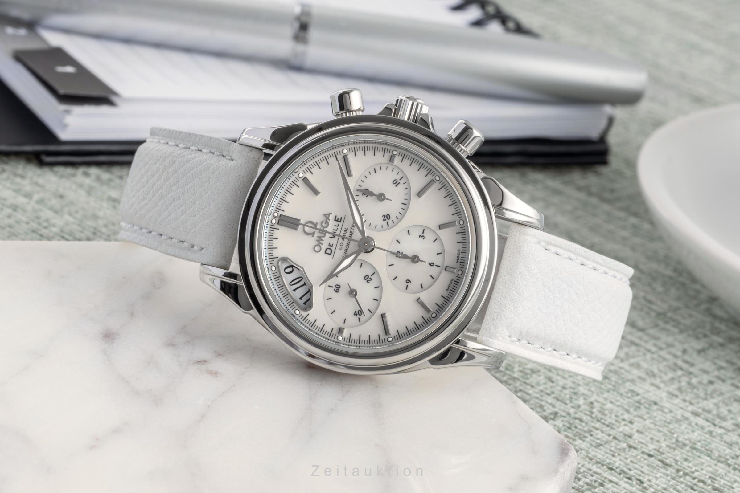 Omega De Ville chronograph steel automatic Kal. 3313 Ref. 4878.70
