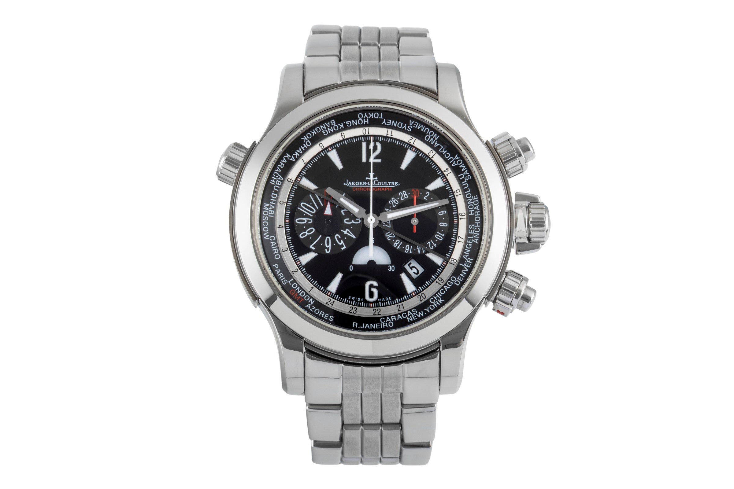 Jaeger LeCoultre Master Compressor chronograph steel automatic men's watch Q1768170, 150.8.22  [2505283]
