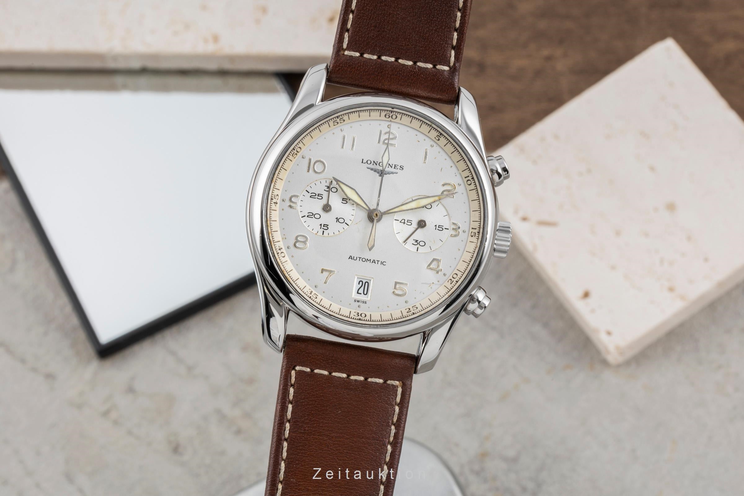Longines Avigation chronograph steel automatic Kal. L 651.3 Ref