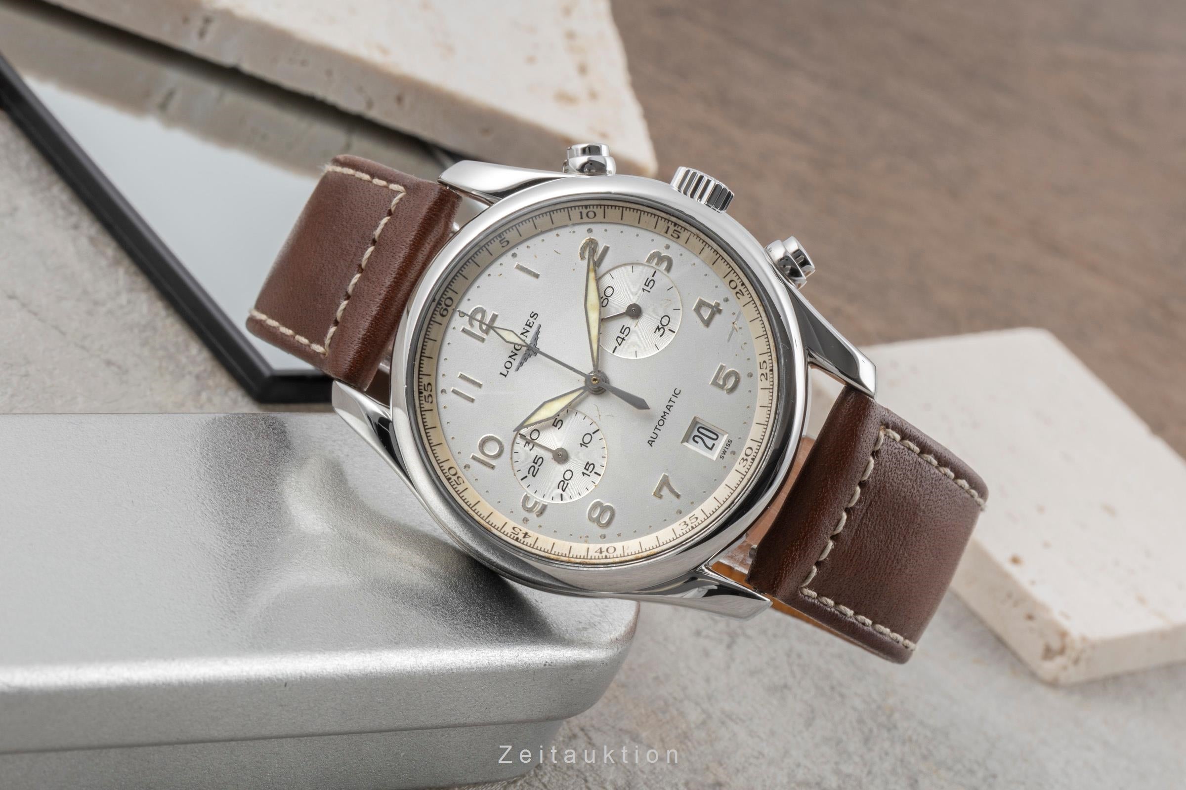 Longines Avigation chronograph steel automatic Kal. L 651.3 Ref