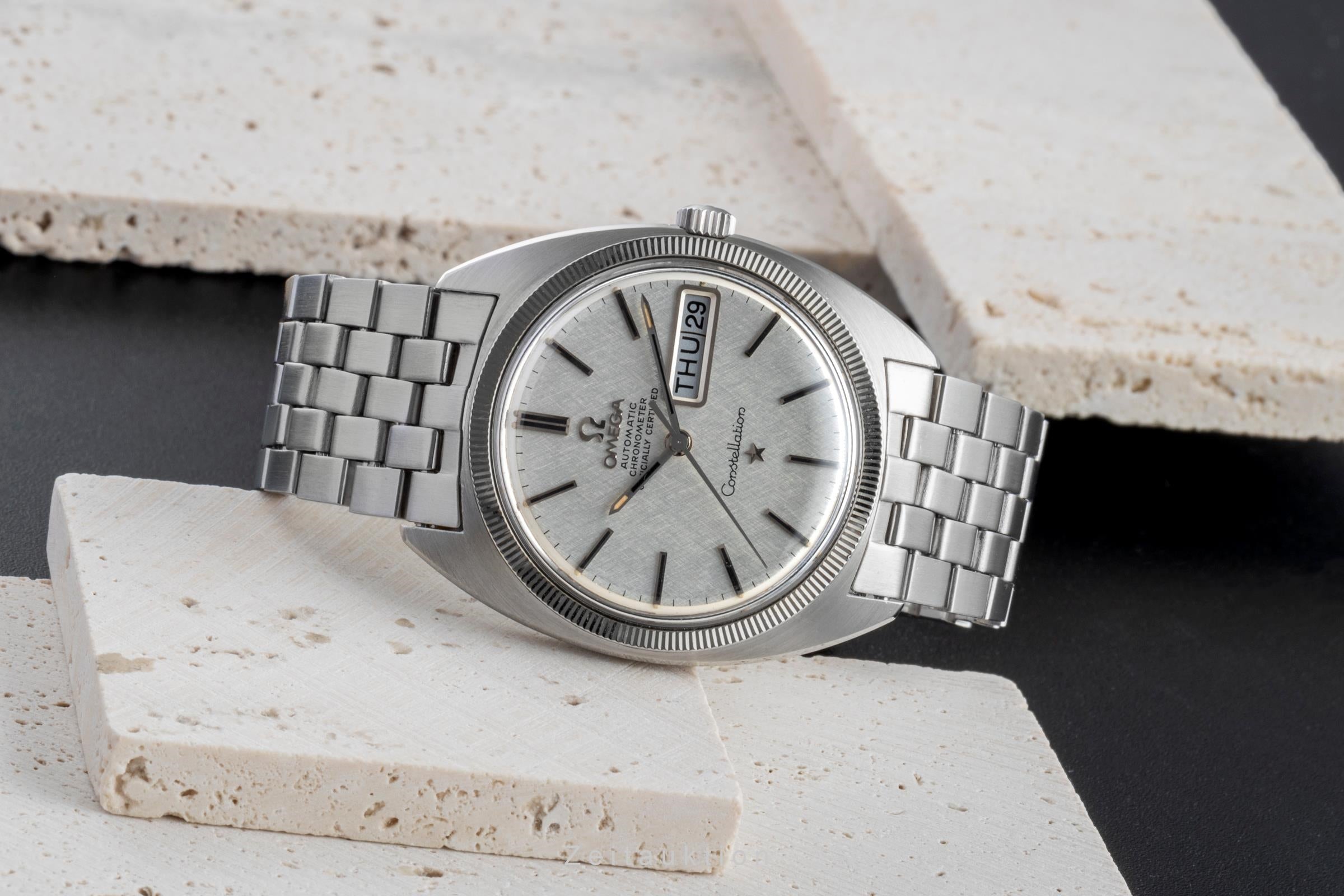 Omega Constellation acier automatique montre pour hommes 168.029 Vintage  [2505293]