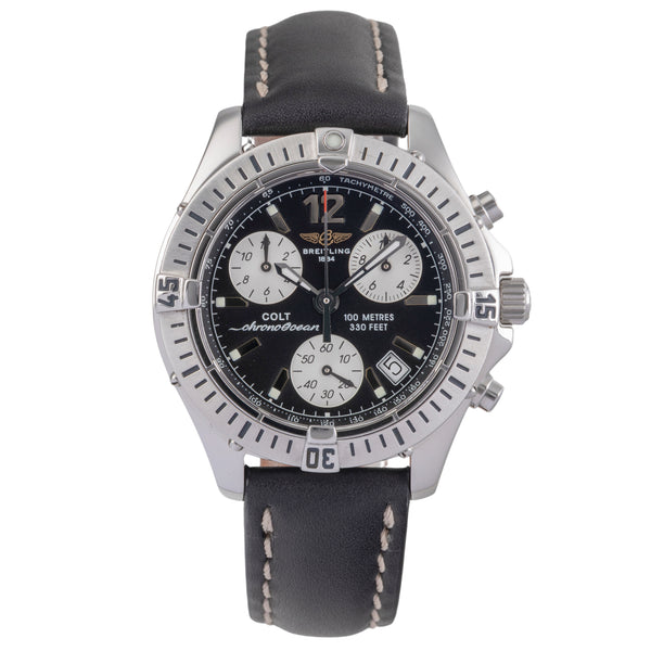 Breitling Colt Ocean chronographe acier quartz montre pour hommes A53350  [2505294]