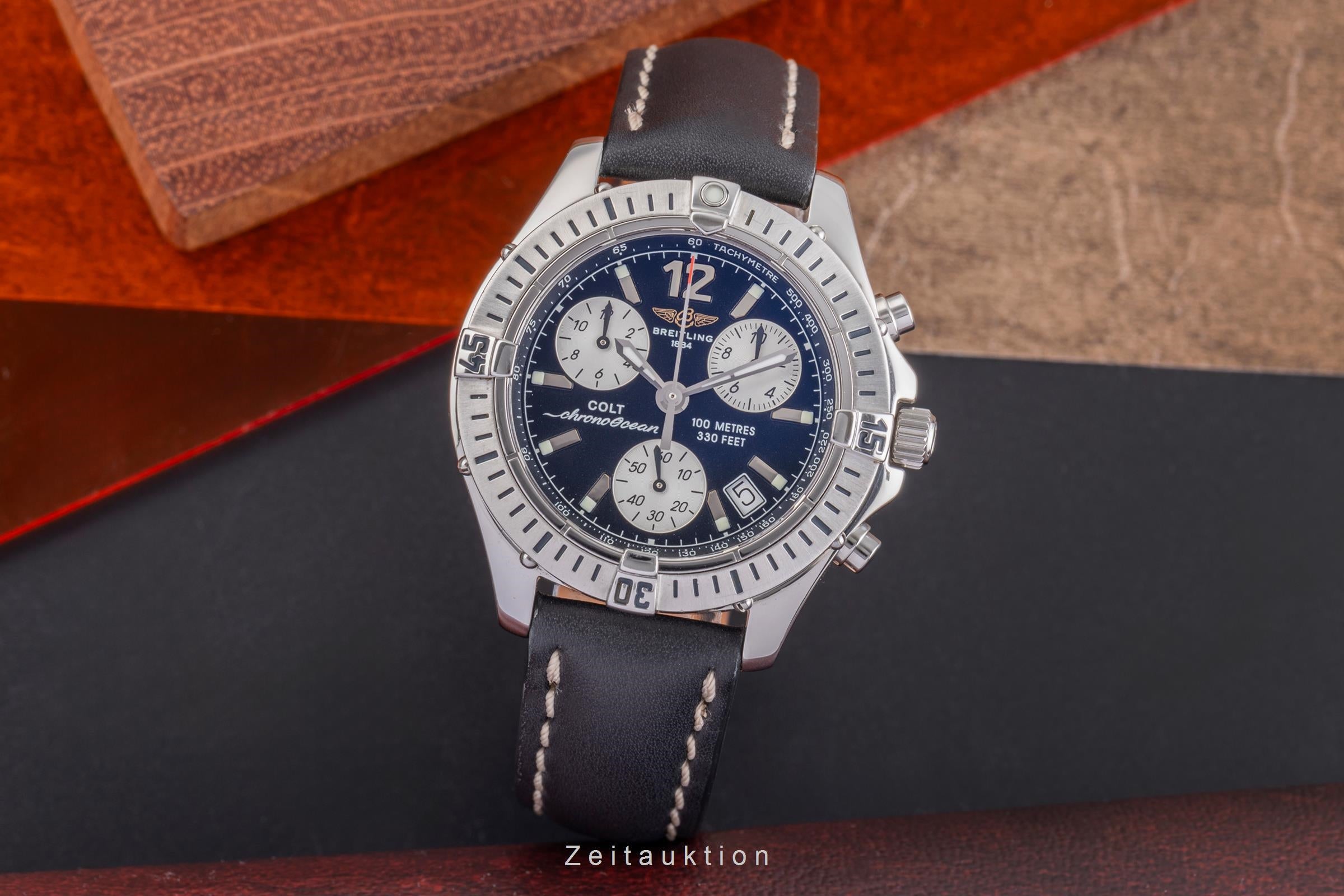 Breitling Colt Ocean chronographe acier quartz montre pour hommes A53350  [2505294]