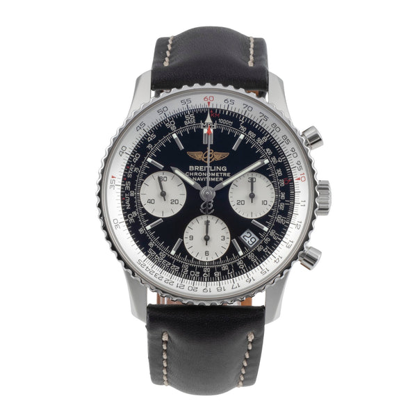 Breitling Navitimer chronograph steel automatic men's watch A23322-011  [2505296]