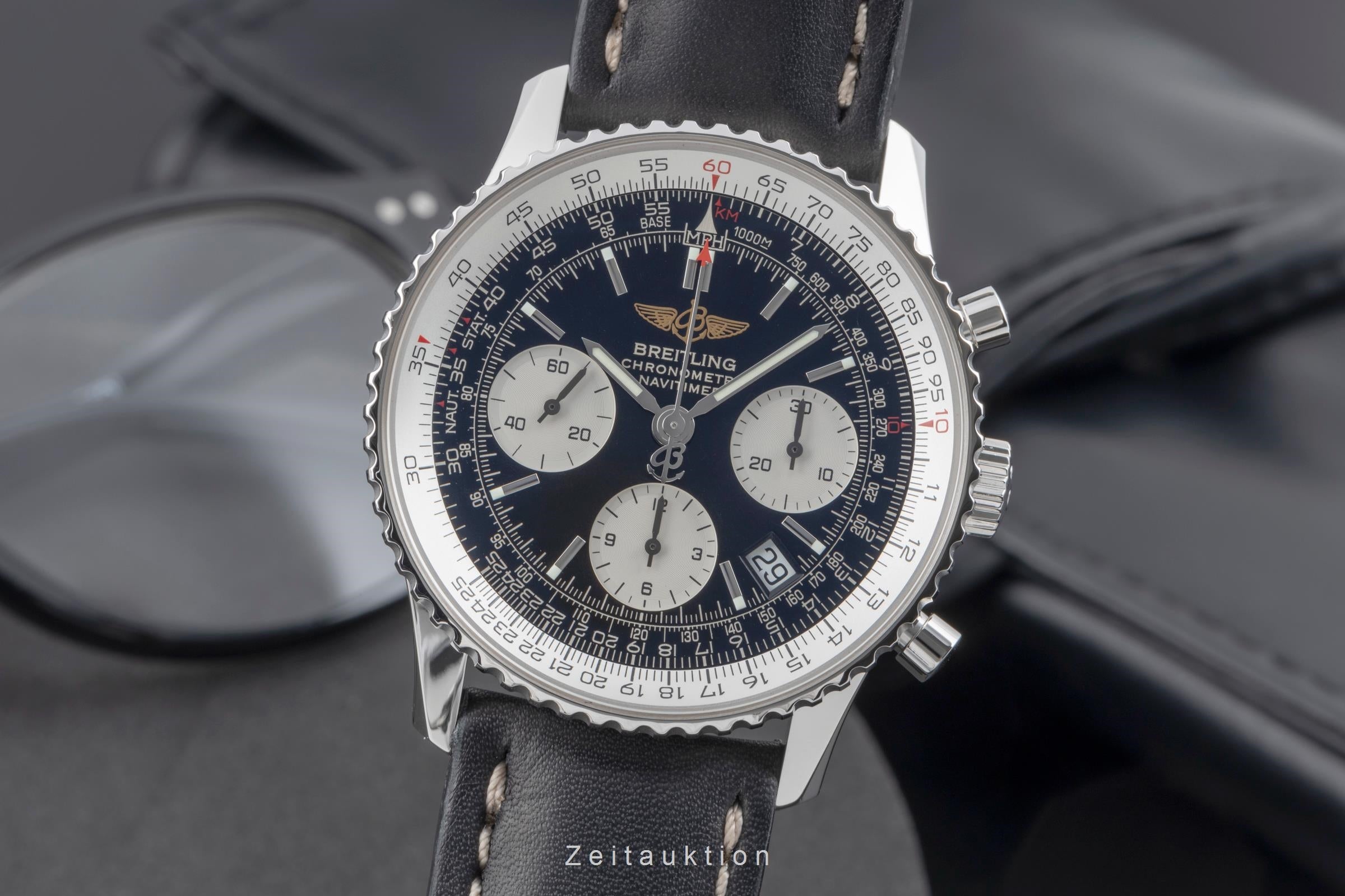 Breitling Navitimer chronograph steel automatic men's watch A23322-011  [2505296]