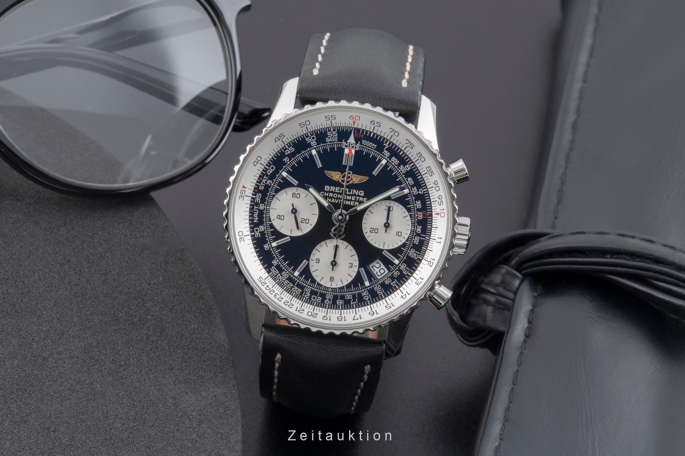 Breitling Navitimer chronograph steel automatic men's watch A23322-011  [2505296]