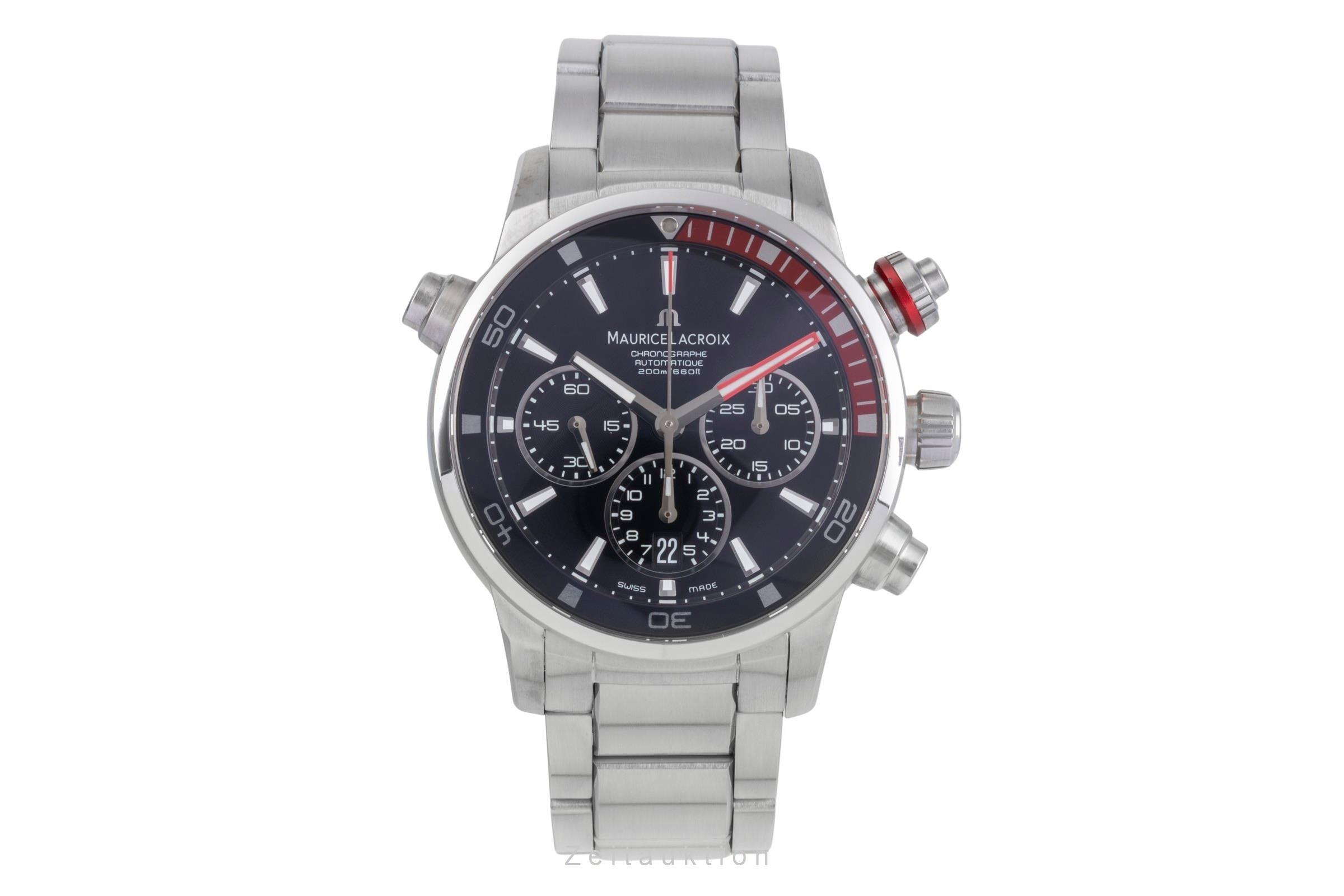 Maurice Lacroix Pontos cronógrafo acero automático reloj para caballeros PT 6018-SS002-330-1  [2505302]