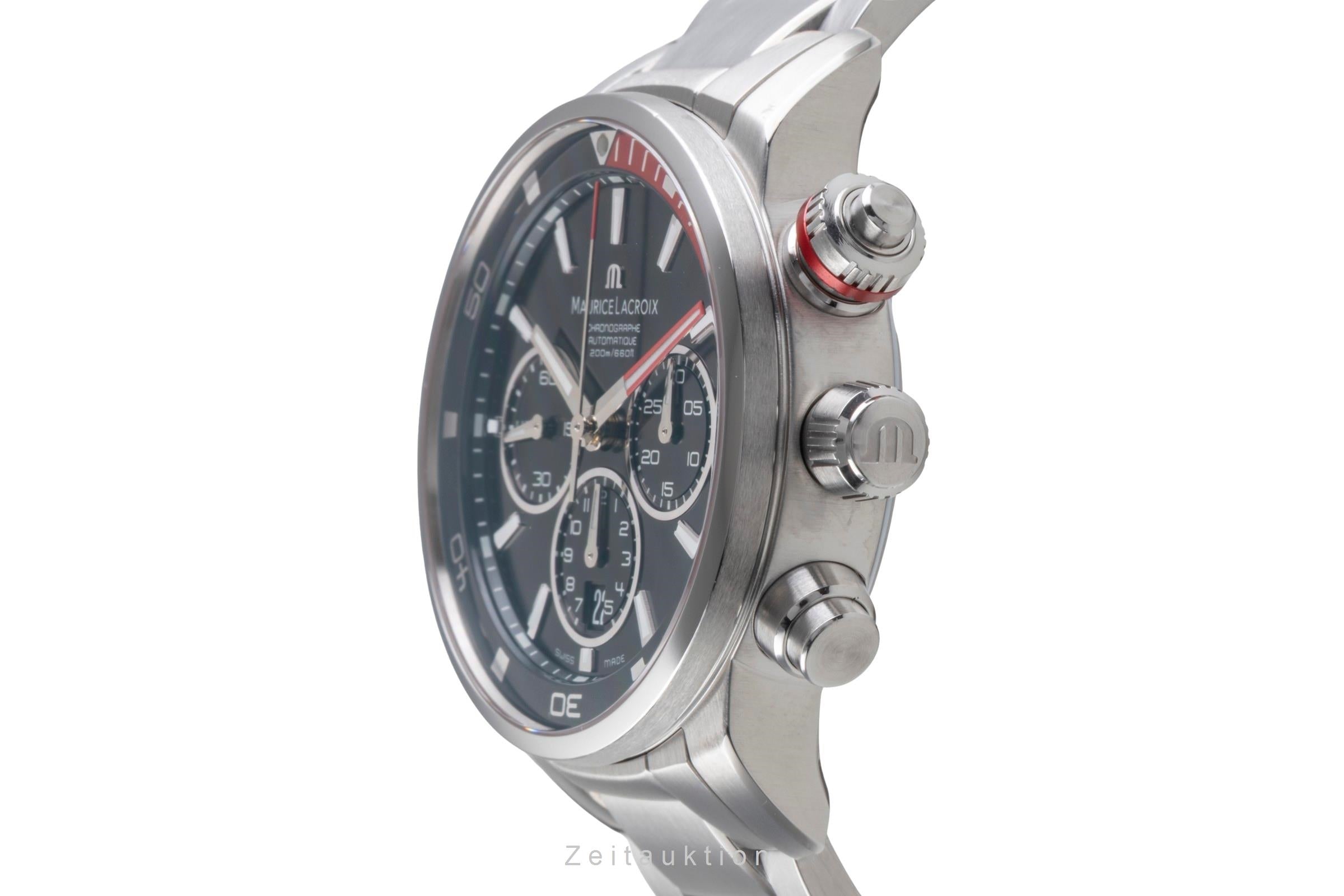 Maurice Lacroix Pontos cronógrafo acero automático reloj para caballeros PT 6018-SS002-330-1  [2505302]
