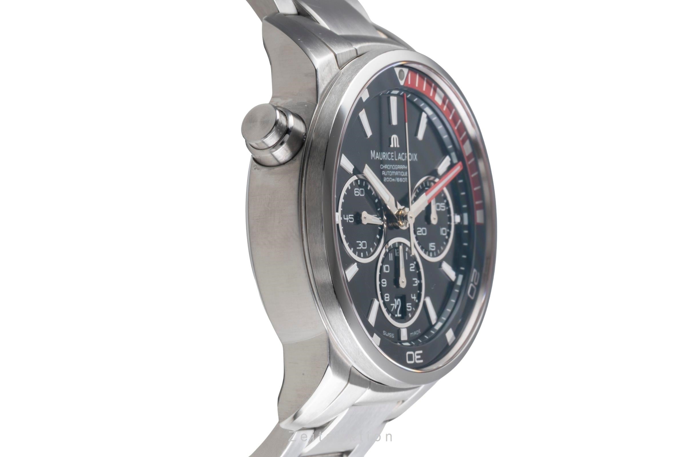 Maurice Lacroix Pontos cronógrafo acero automático reloj para caballeros PT 6018-SS002-330-1  [2505302]