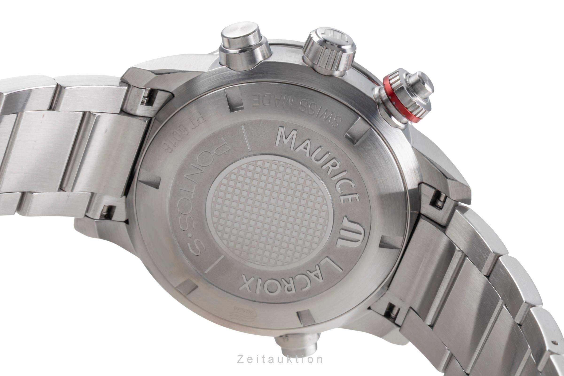 Maurice Lacroix Pontos cronógrafo acero automático reloj para caballeros PT 6018-SS002-330-1  [2505302]