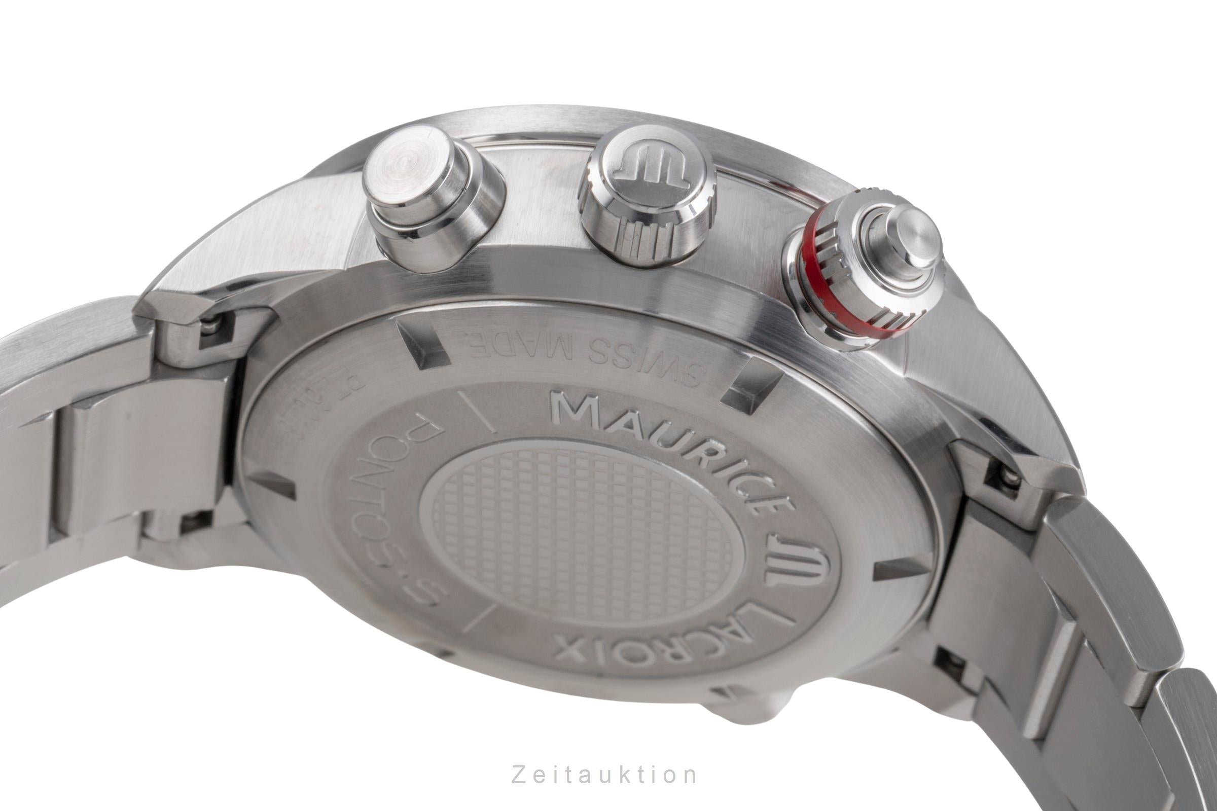 Maurice Lacroix Pontos cronógrafo acero automático reloj para caballeros PT 6018-SS002-330-1  [2505302]