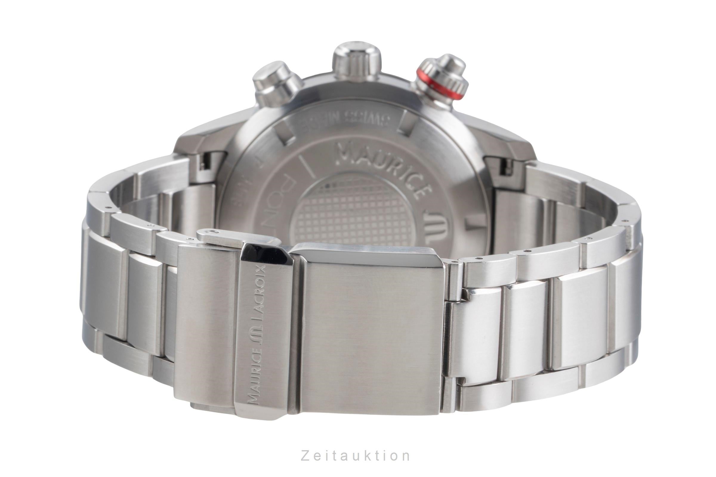 Maurice Lacroix Pontos cronógrafo acero automático reloj para caballeros PT 6018-SS002-330-1  [2505302]