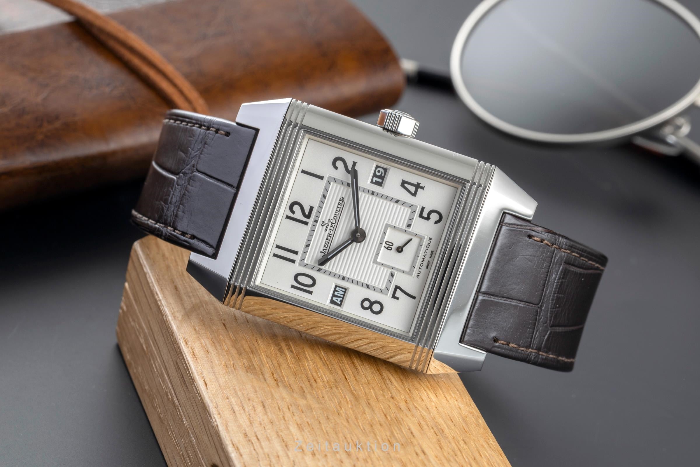 Jaeger LeCoultre Reverso acero automático reloj para caballeros Q7008420, 230.8.77  [2505303]
