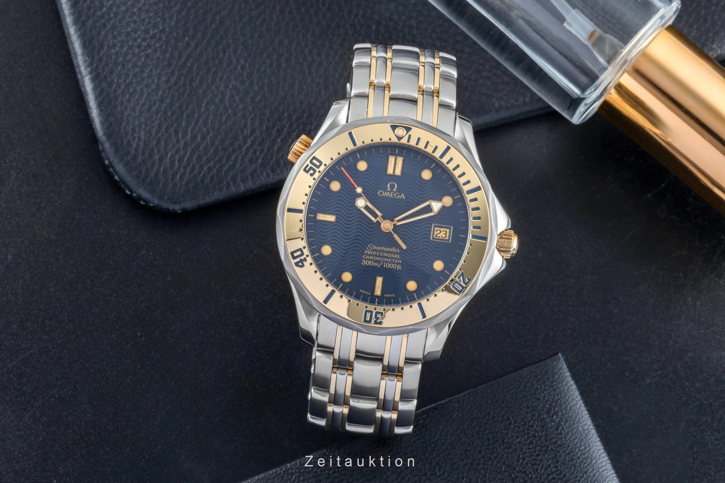 Omega Seamaster acero / oro automático reloj para caballeros 2432.80.00, 168.1503 LP: 13800EUR  [2505305]