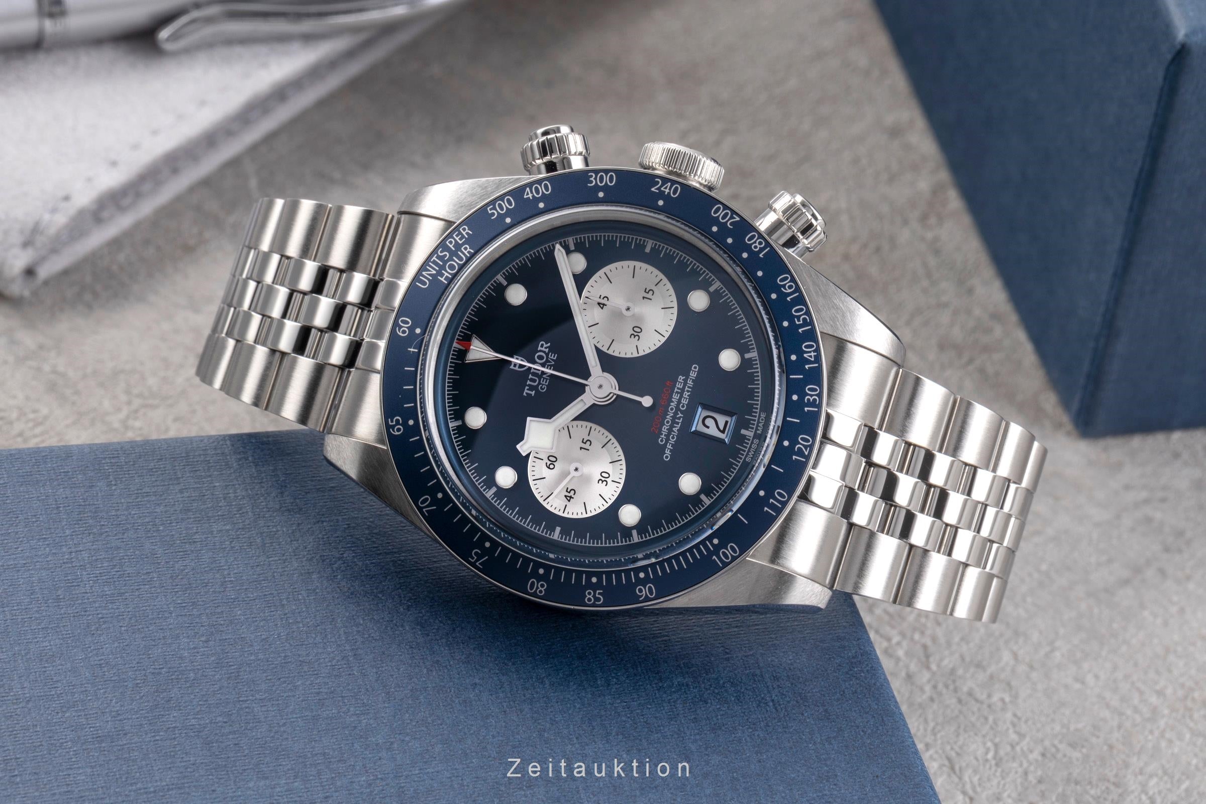 Tudor Black Bay chronograph steel automatic men's watch 79360B-0002 LP: 5870EUR  [2505309]