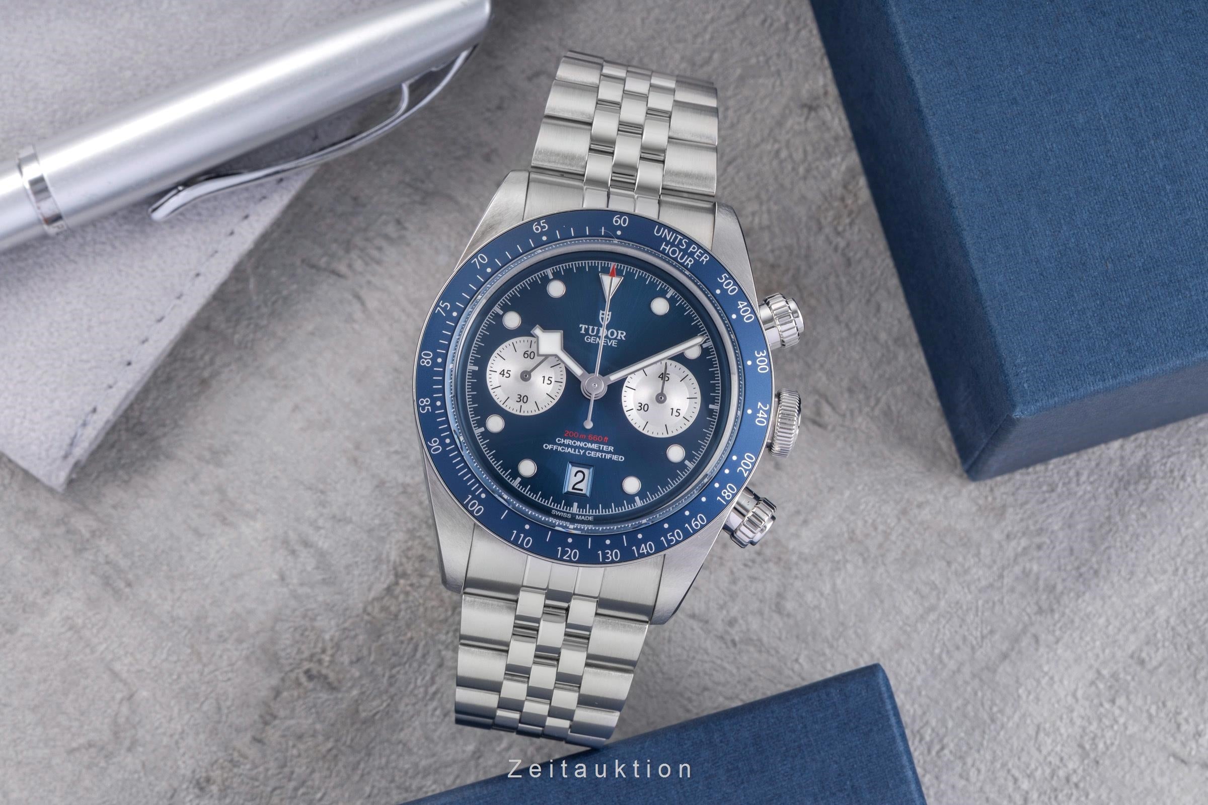 Tudor Black Bay chronograph steel automatic men's watch 79360B-0002 LP: 5870EUR  [2505309]