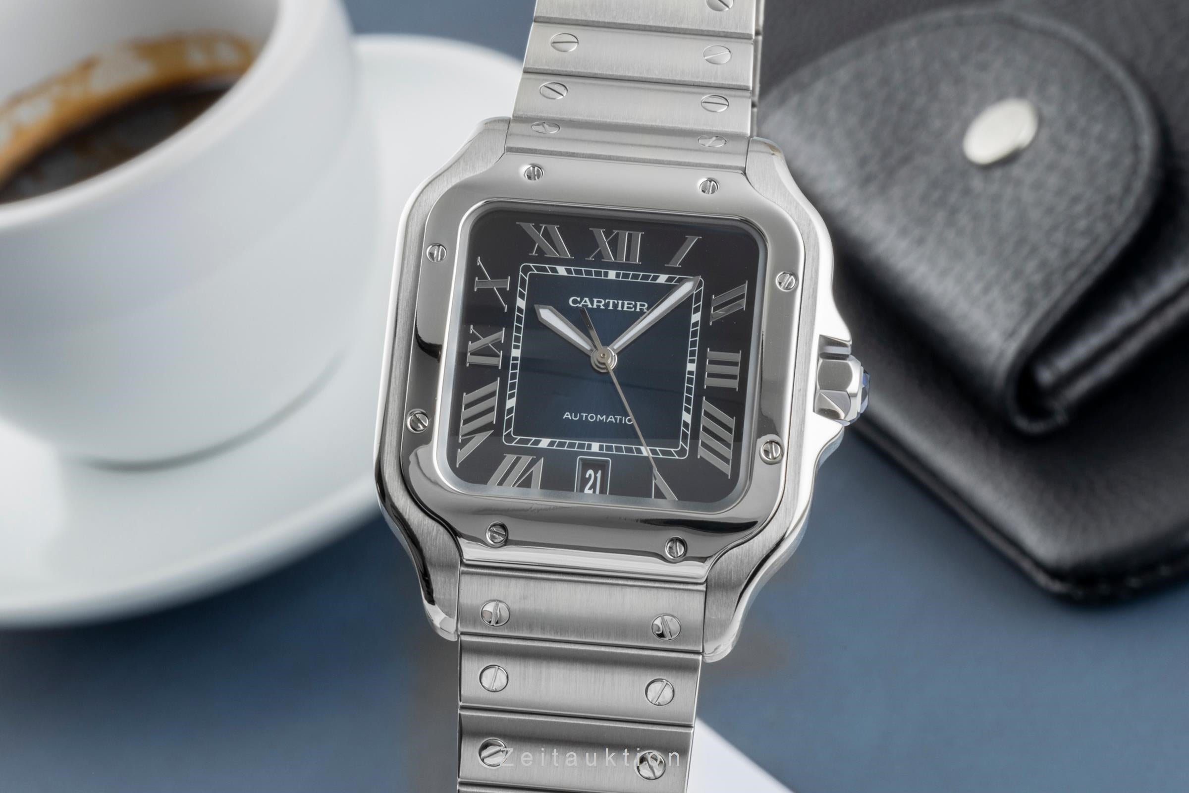 Cartier Santos steel automatic men's watch WSSA0030, 4072 LP: 8850EUR  [2505311]