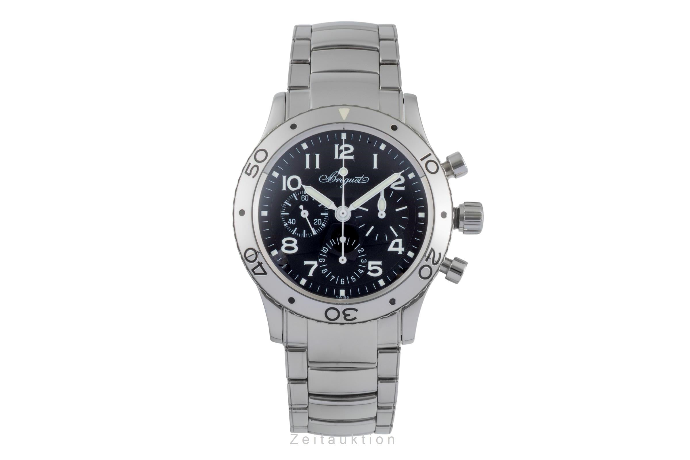 Breguet Type XX cronógrafo acero automático reloj para caballeros 3800 / ST 92 S W 9  [2505314]