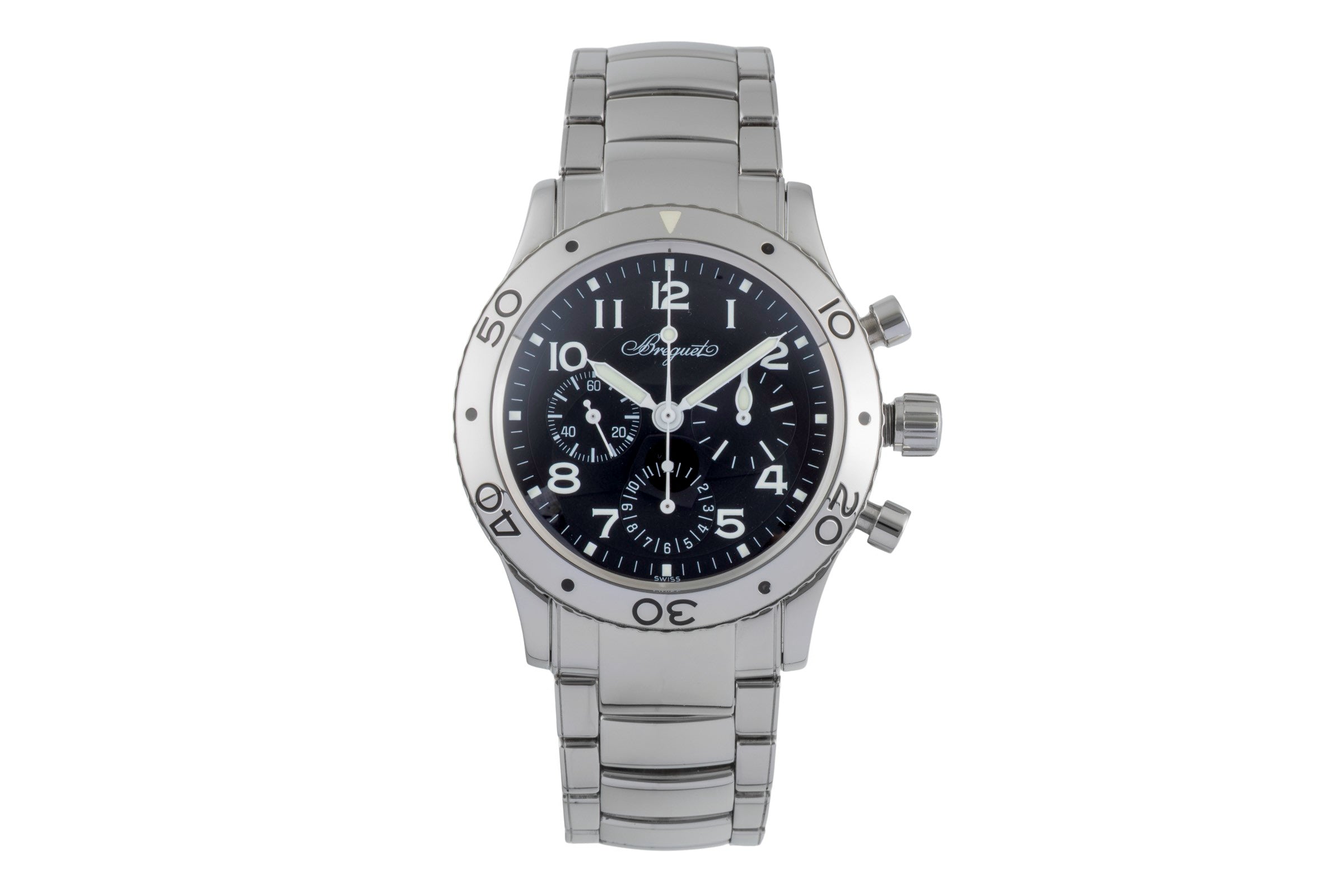 Breguet Type XX chronograph steel automatic Kal. 582/1 Ref. 3800