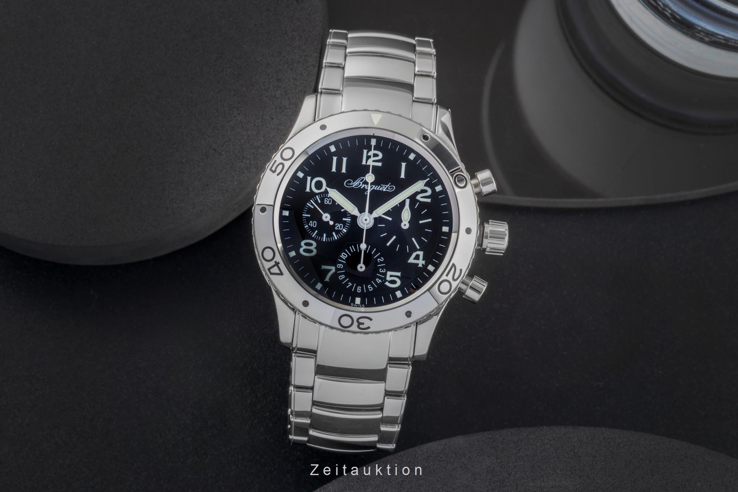Breguet Type XX chronograph steel automatic Kal. 582/1 Ref. 3800