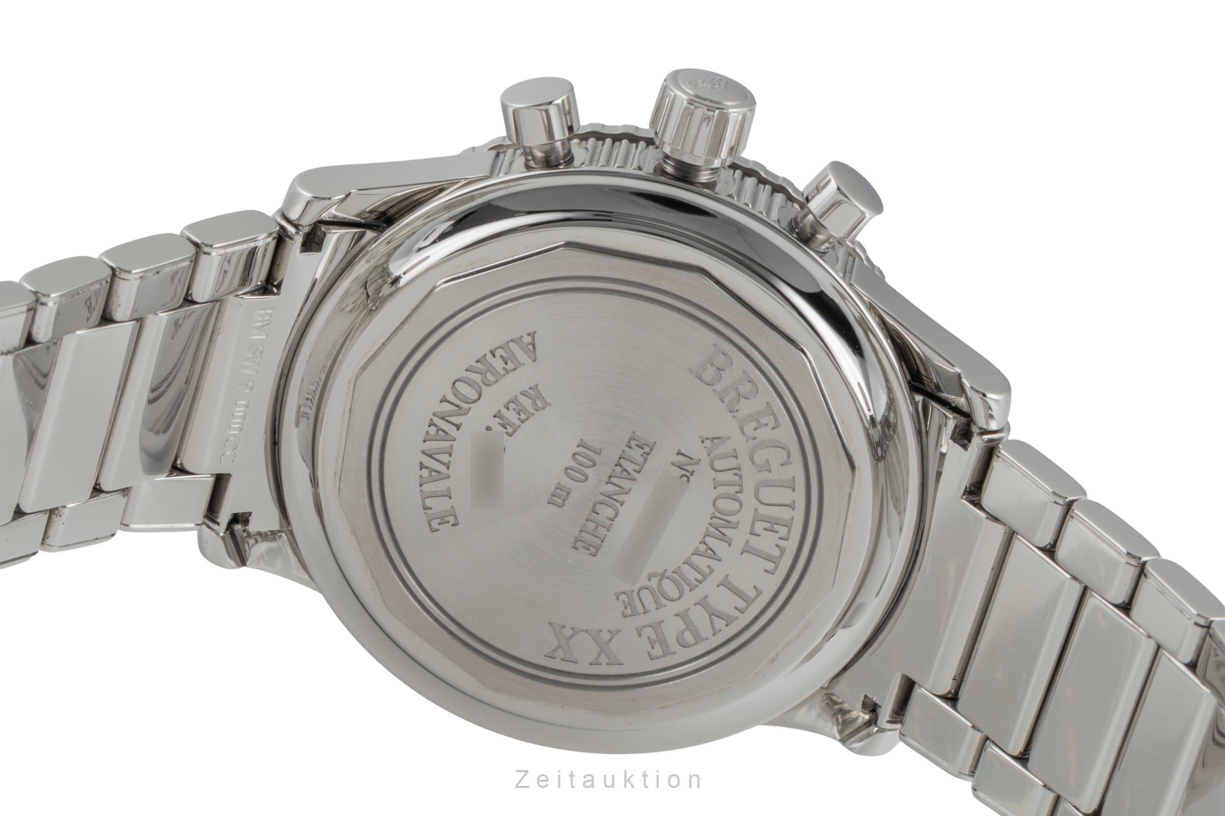 Breguet Type XX cronógrafo acero automático reloj para caballeros 3800 / ST 92 S W 9  [2505314]