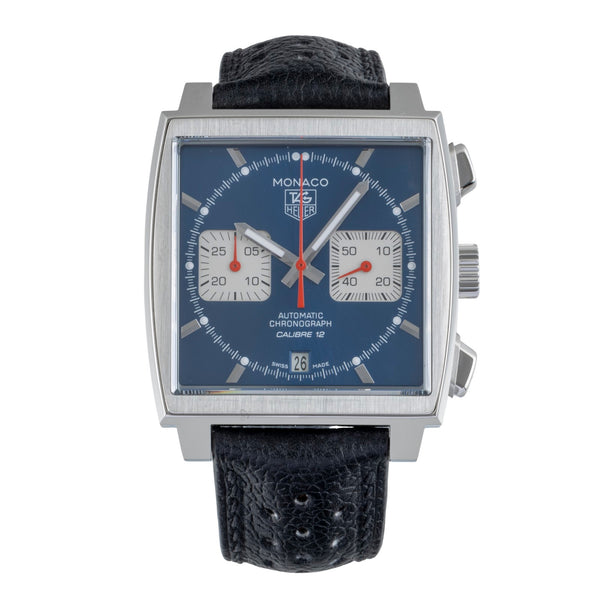 Tag Heuer Monaco chronographe acier automatique montre pour hommes CAW2111.FC6183 LP: 7900EUR  [2505316]
