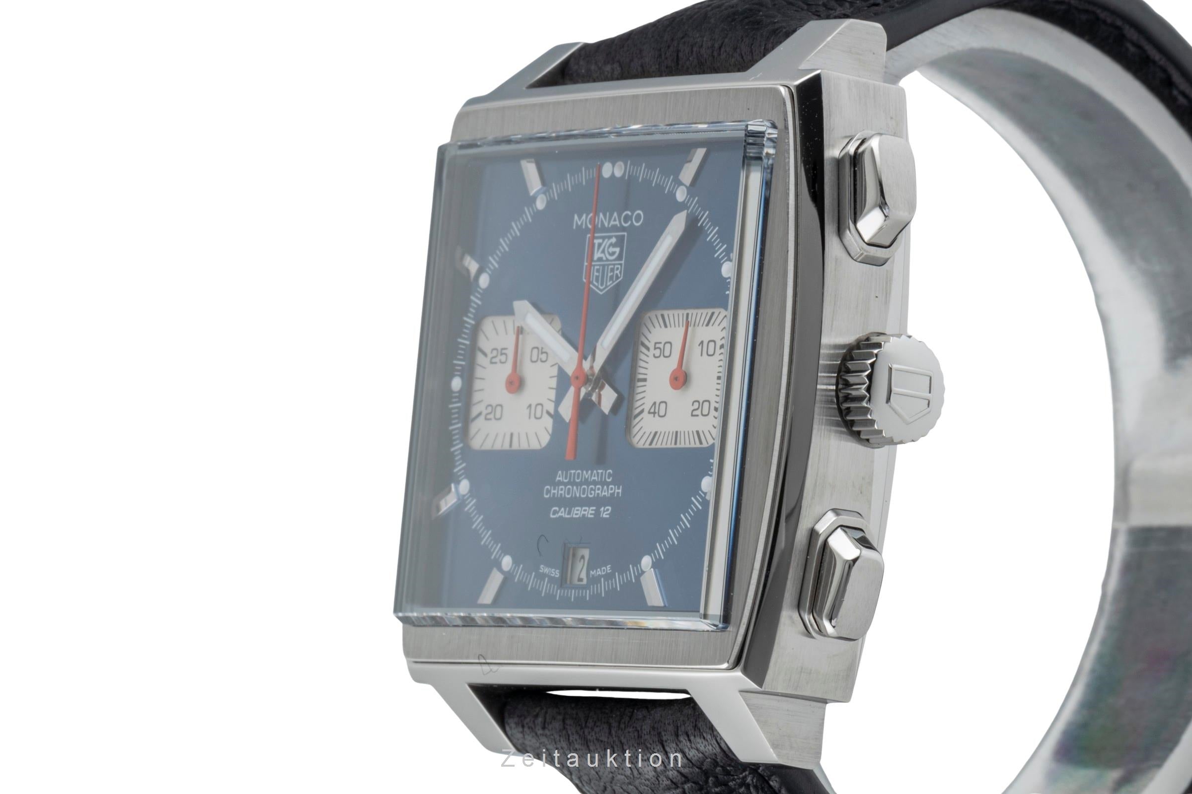 Tag Heuer Monaco chronographe acier automatique montre pour hommes CAW2111.FC6183 LP: 7900EUR  [2505316]