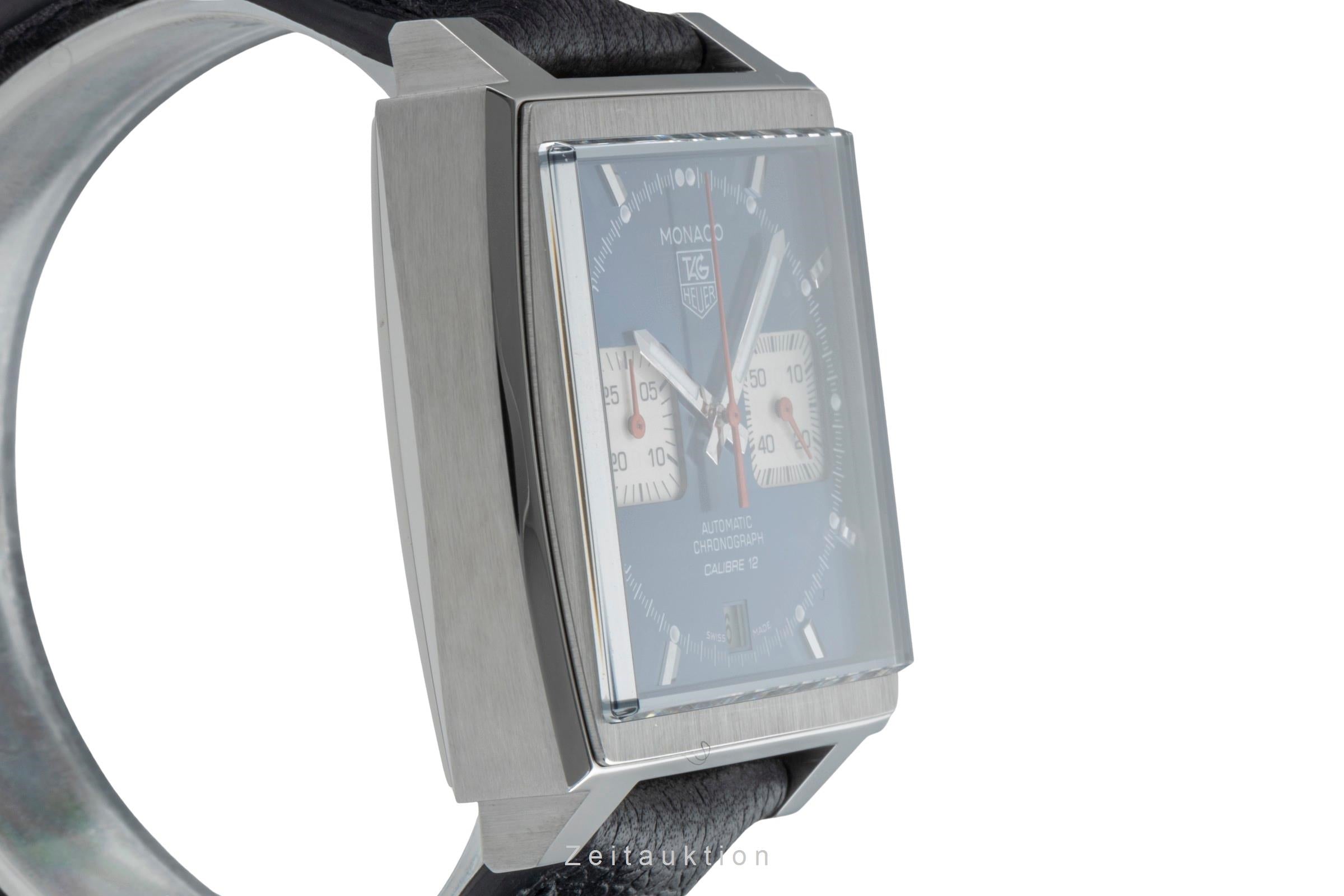 Tag Heuer Monaco chronographe acier automatique montre pour hommes CAW2111.FC6183 LP: 7900EUR  [2505316]