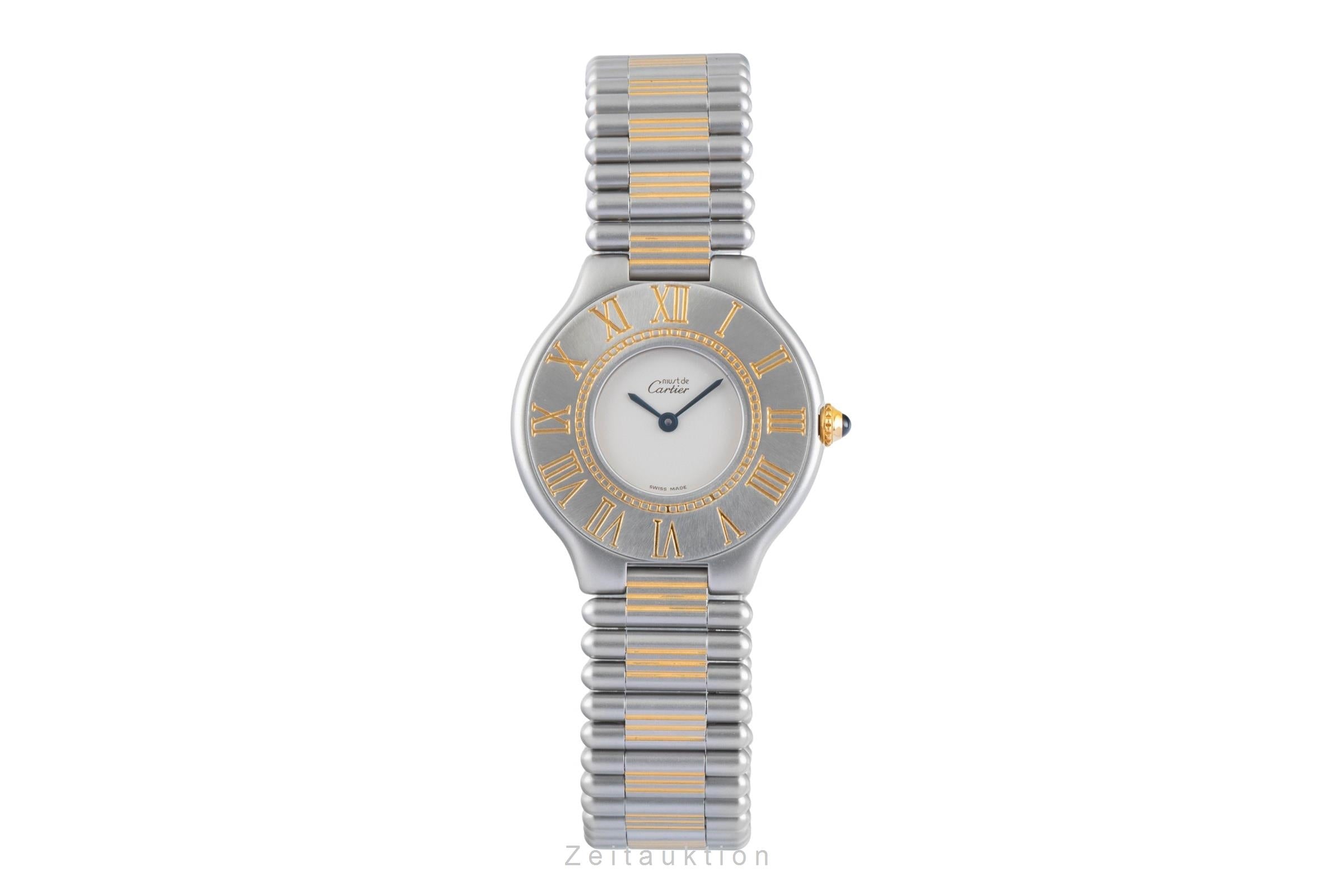 Cartier Must De Cartier 21 gilt / steel quartz women's watch 83090171, 9010  [2505318]