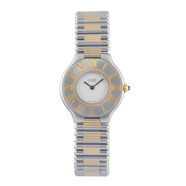 Cartier Must De Cartier 21 gilt / steel quartz women's watch 83090171, 9010  [2505318]