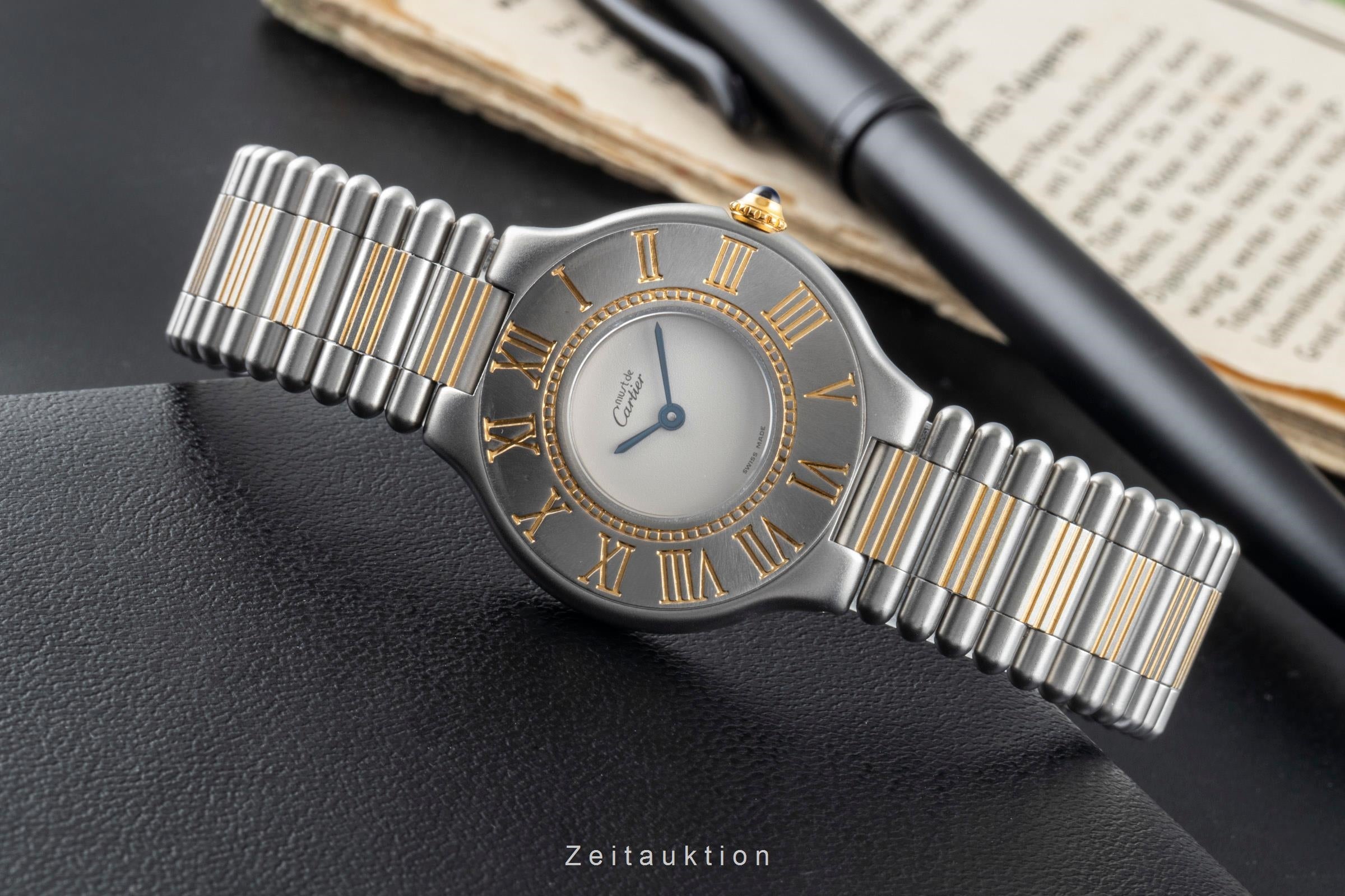 Cartier Must De Cartier 21 gilt / steel quartz women's watch 83090171, 9010  [2505318]