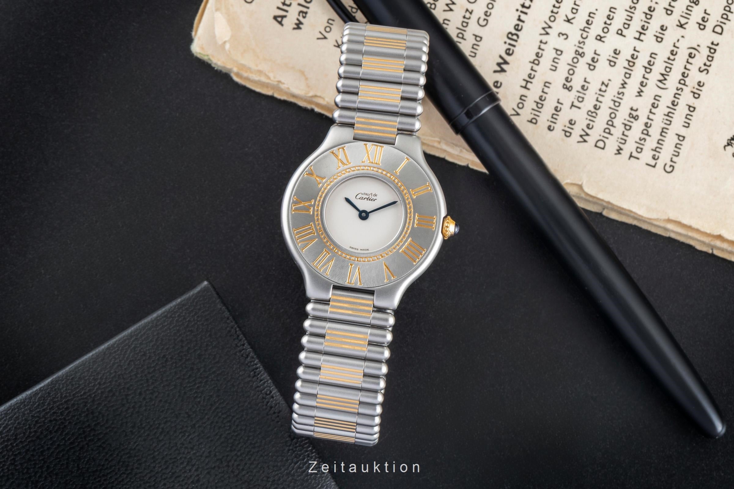 Cartier Must De Cartier 21 gilt / steel quartz women's watch 83090171, 9010  [2505318]