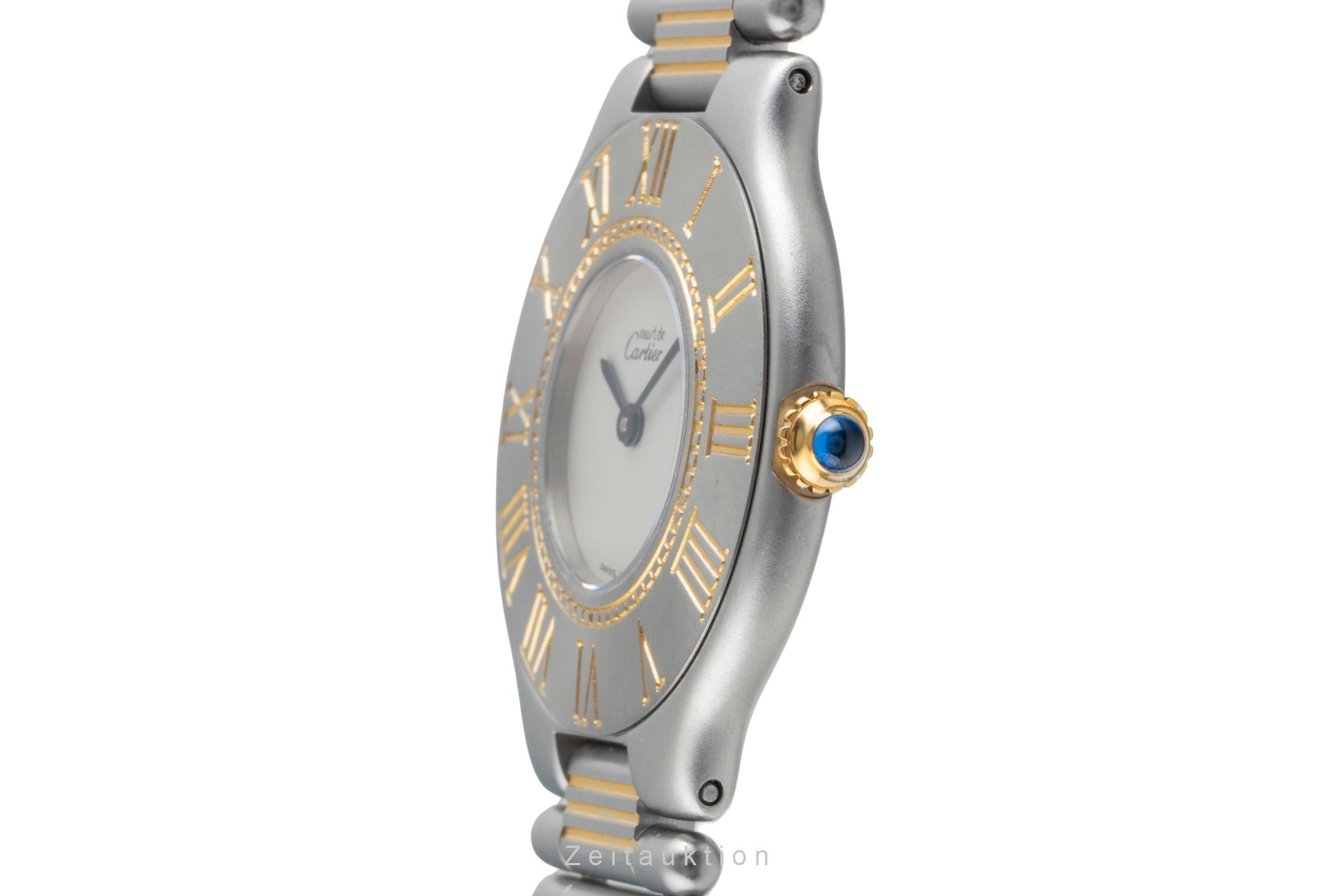 Cartier カルティエ ノベルティ Cartier Must De Cartier 21 gilt / steel quartz Kal. 690 Ref