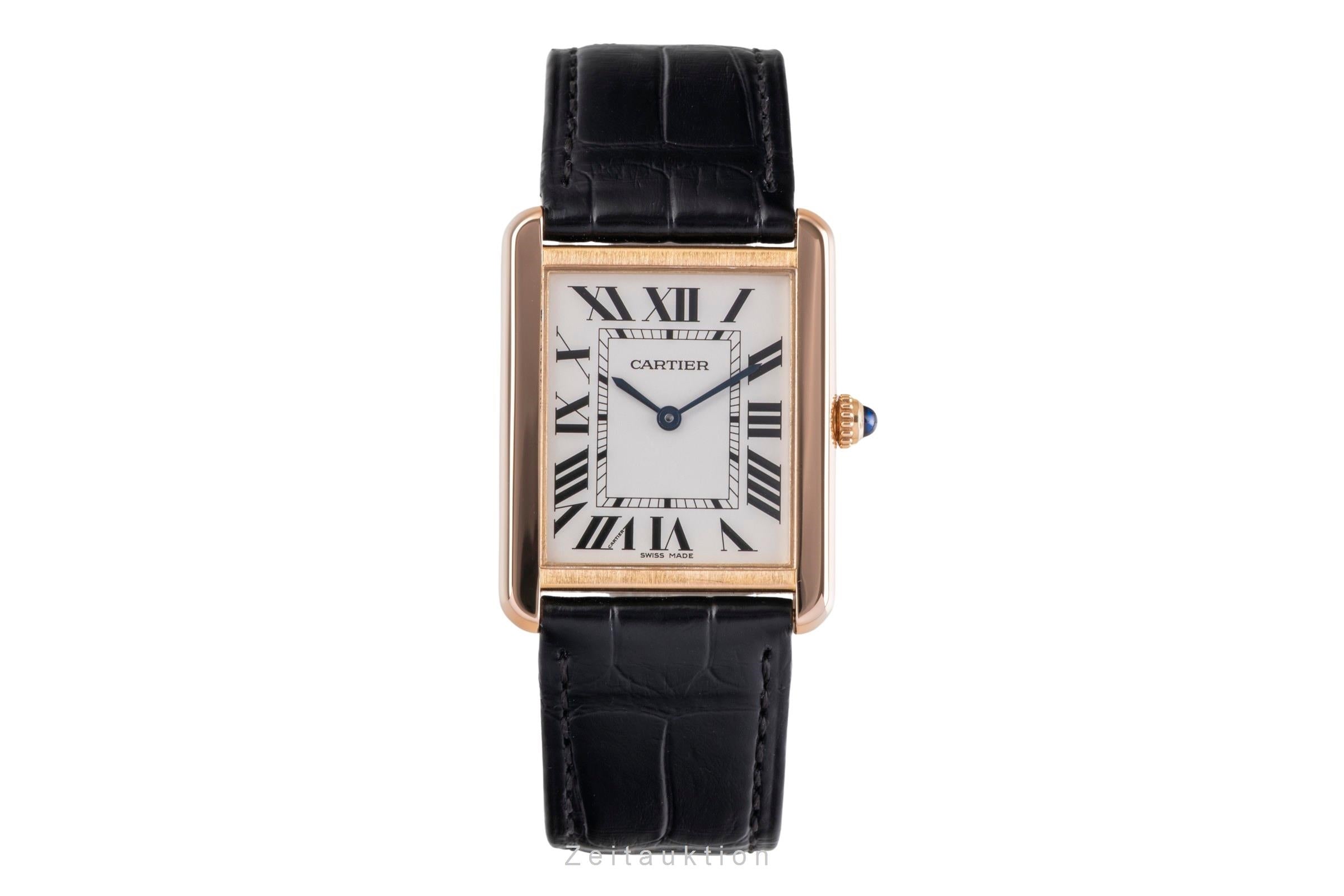 Cartier Tank or rouge 18 ct quartz montre pour hommes W5200025  [2505322]