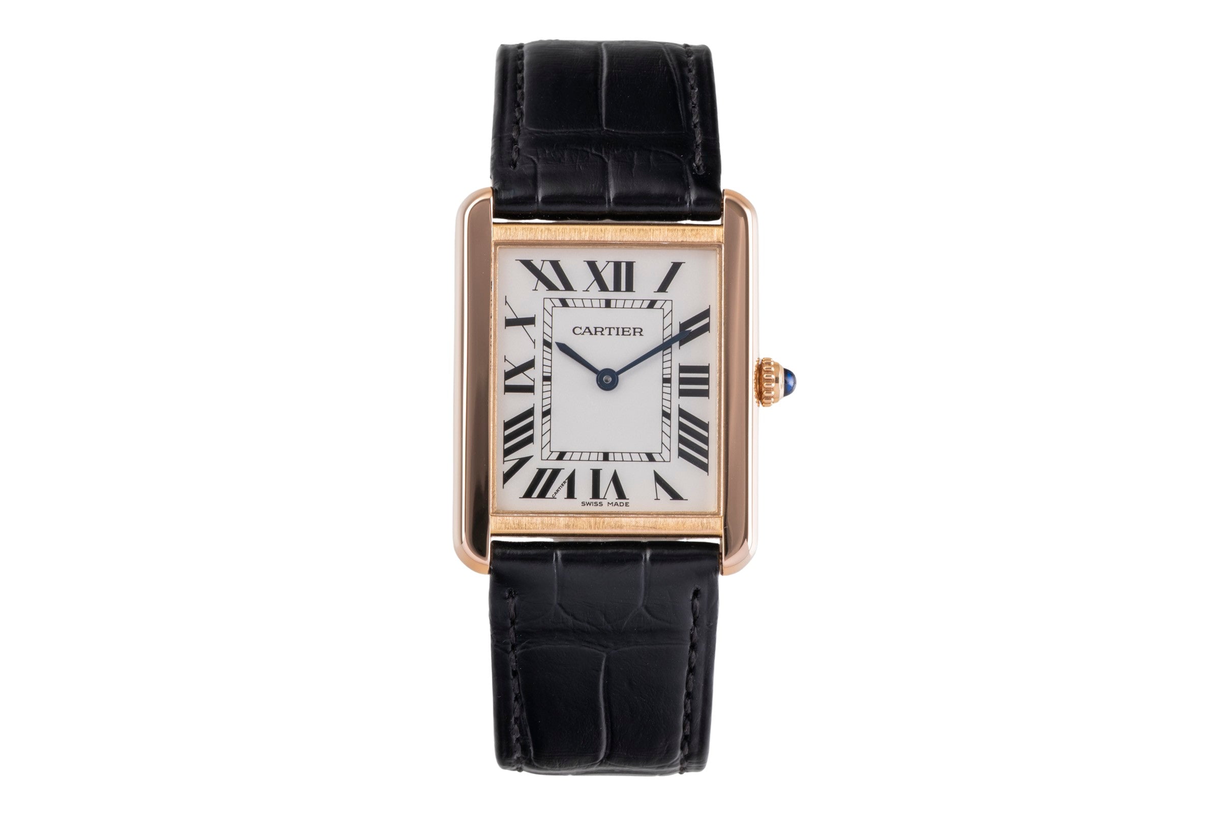 Cartier Tank Solo LM 18k (0,750) Roségold Quarz Herrenuhr Ref. W5200025 [2505322]