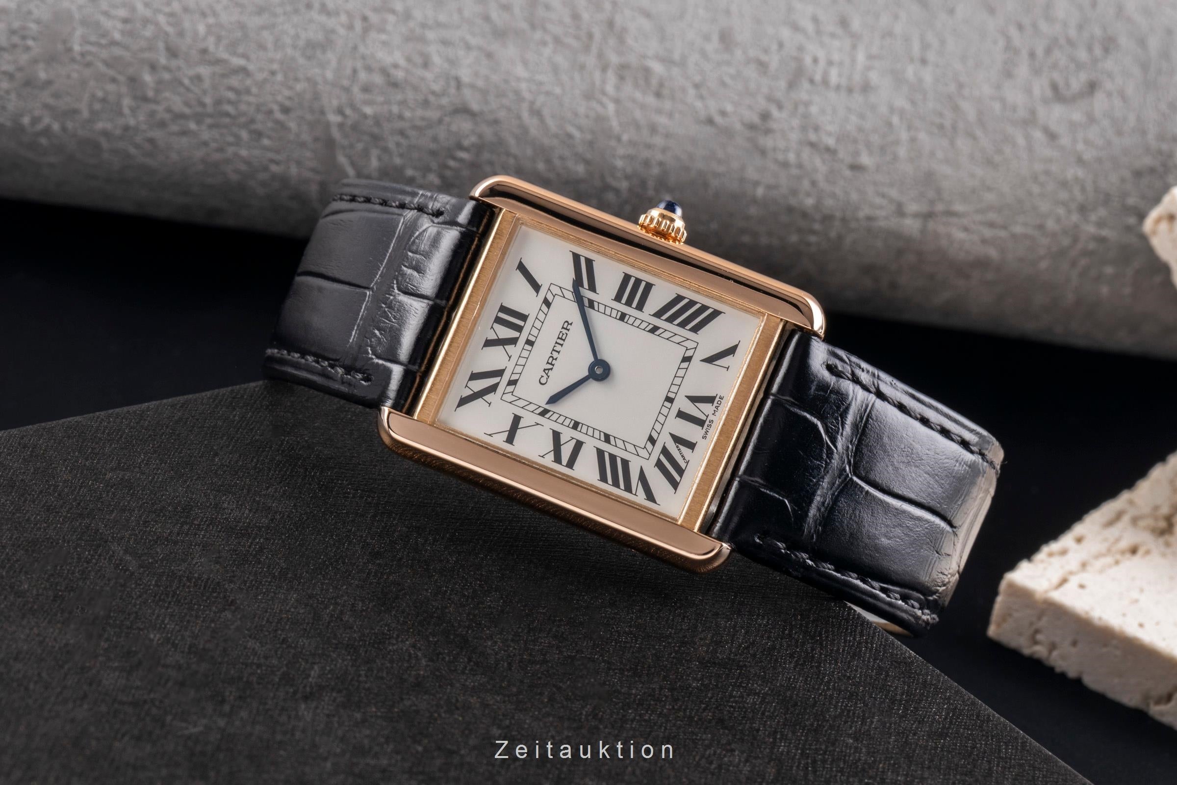 Cartier Tank or rouge 18 ct quartz montre pour hommes W5200025  [2505322]
