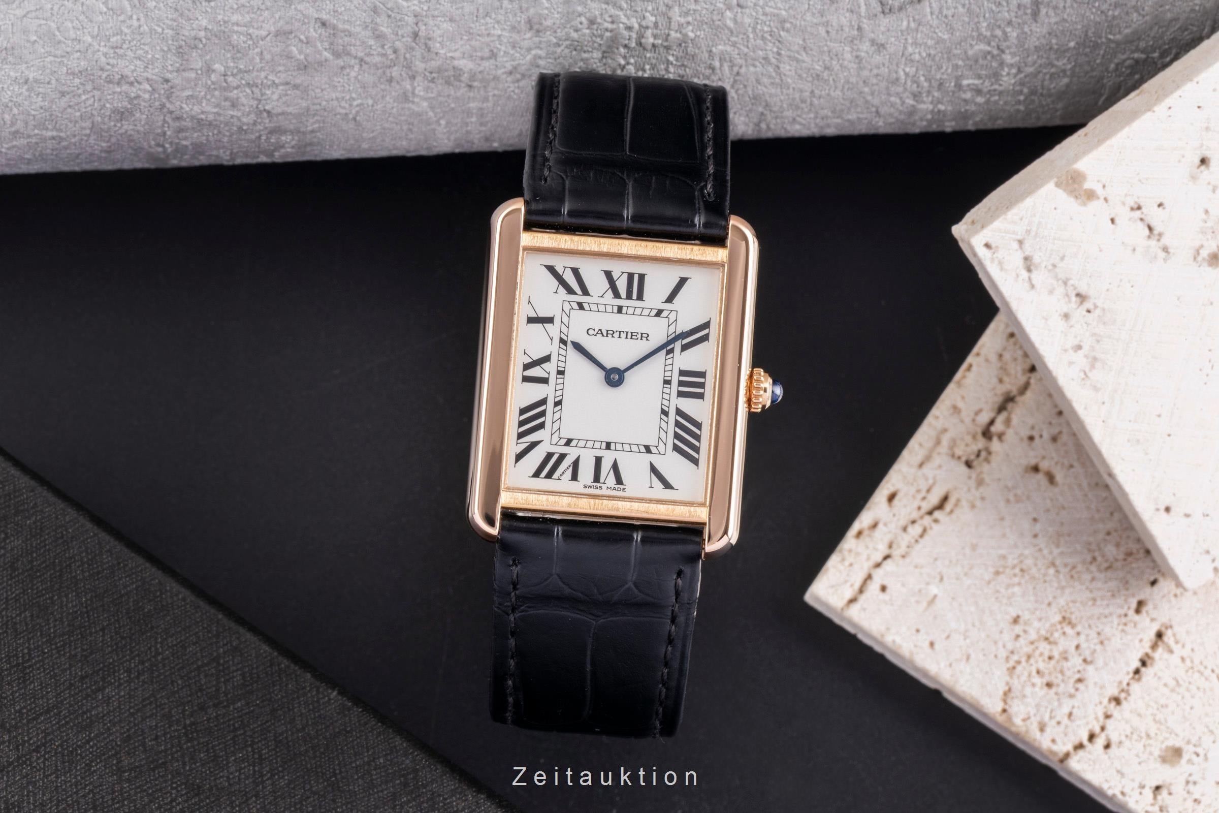 Cartier Tank or rouge 18 ct quartz montre pour hommes W5200025  [2505322]
