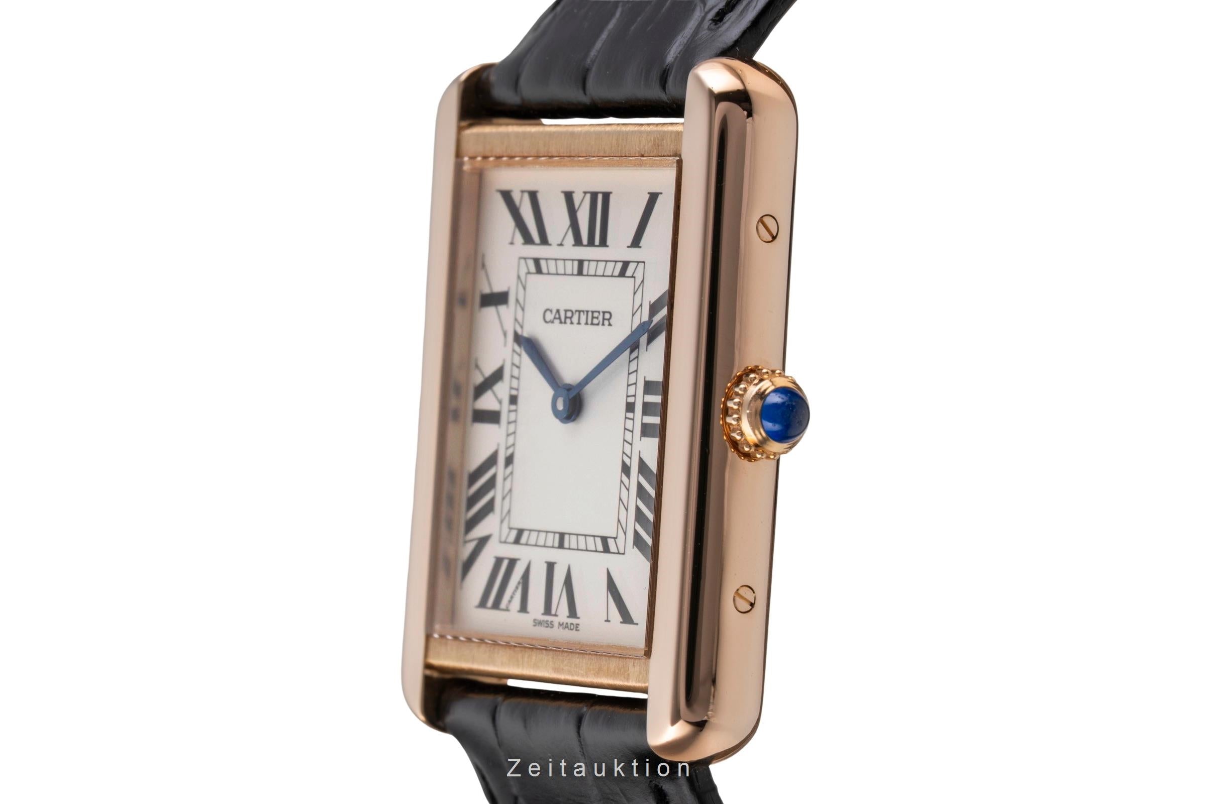 Cartier Tank or rouge 18 ct quartz montre pour hommes W5200025  [2505322]