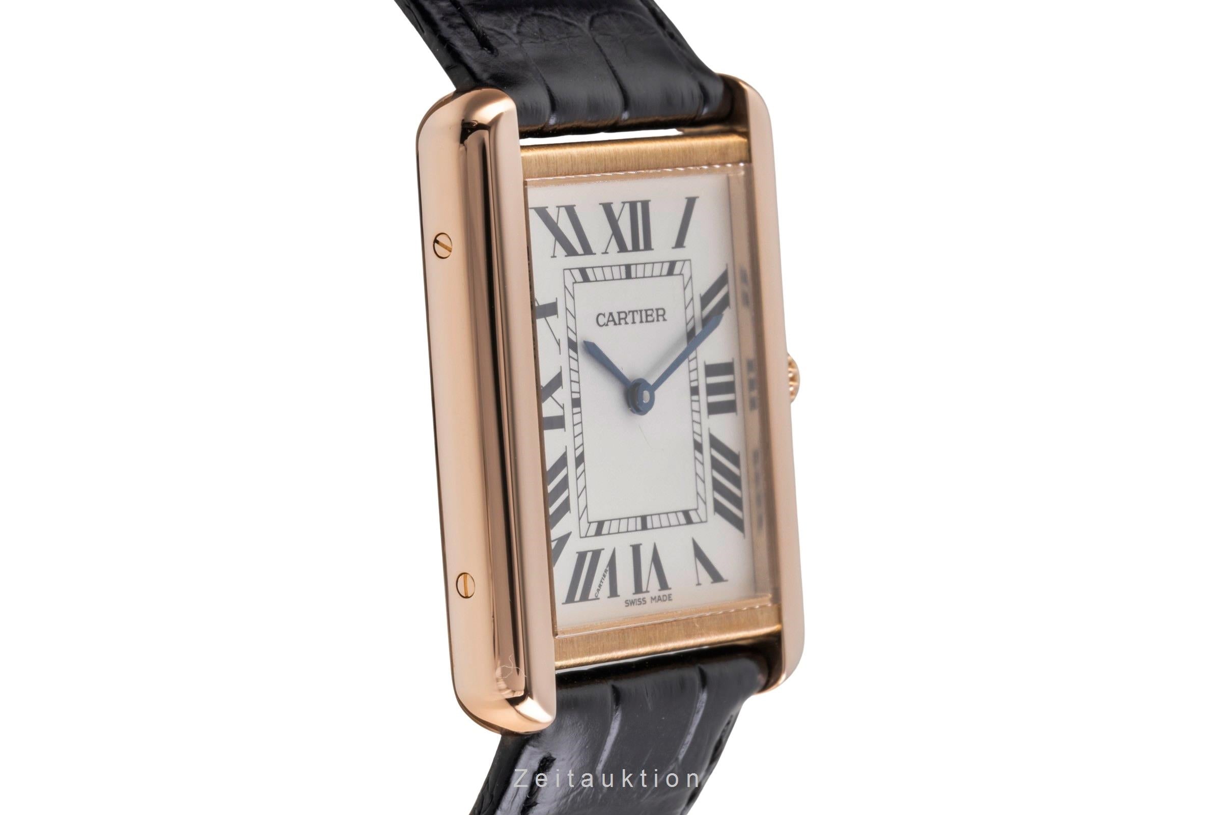 Cartier Tank or rouge 18 ct quartz montre pour hommes W5200025  [2505322]
