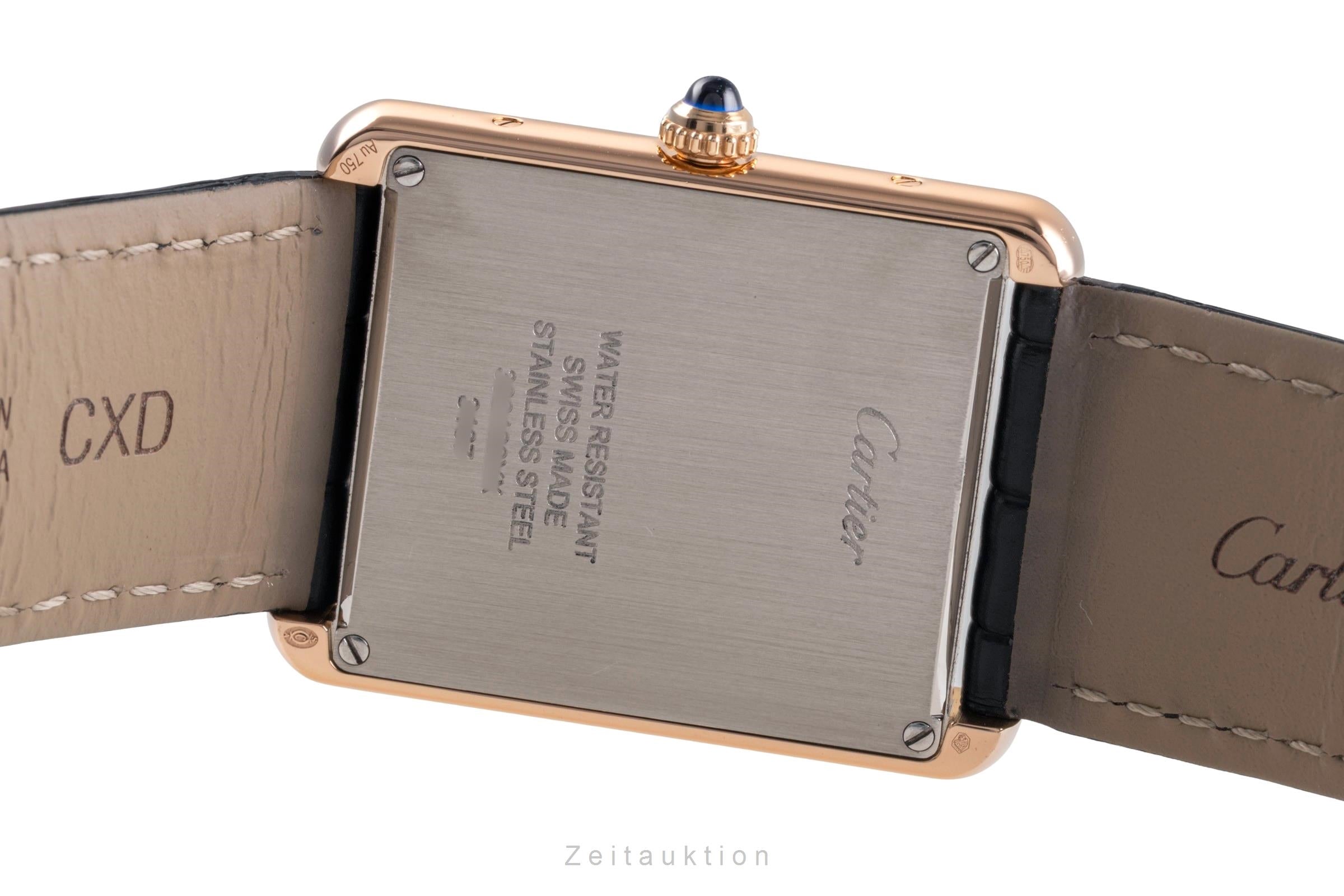 Cartier Tank or rouge 18 ct quartz montre pour hommes W5200025  [2505322]