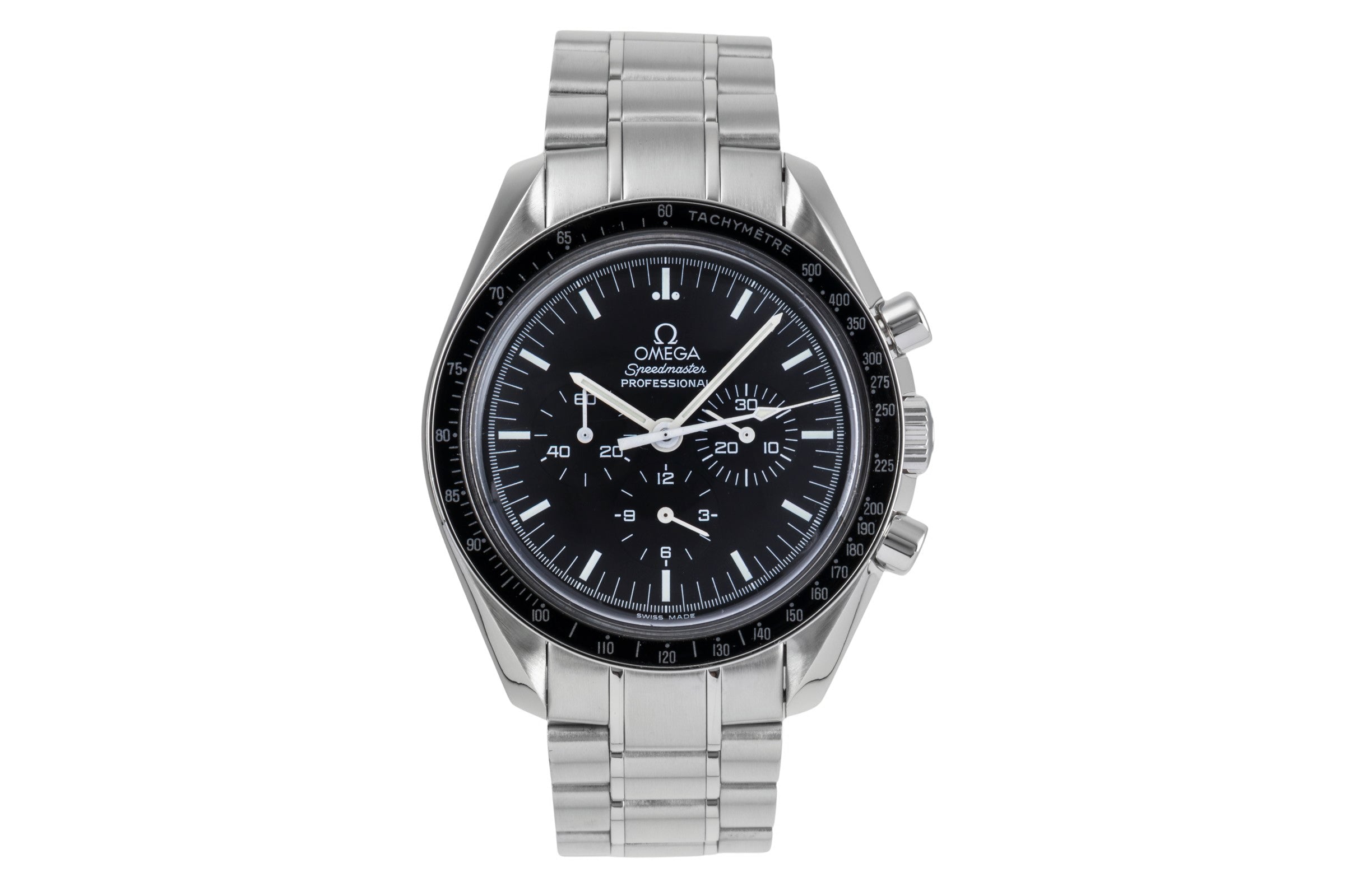 Omega Speedmaster Moonwatch chronographe acier à remontage manuel montre pour hommes 311.30.42.30.01.005 LP: 7600EUR  [2505323]