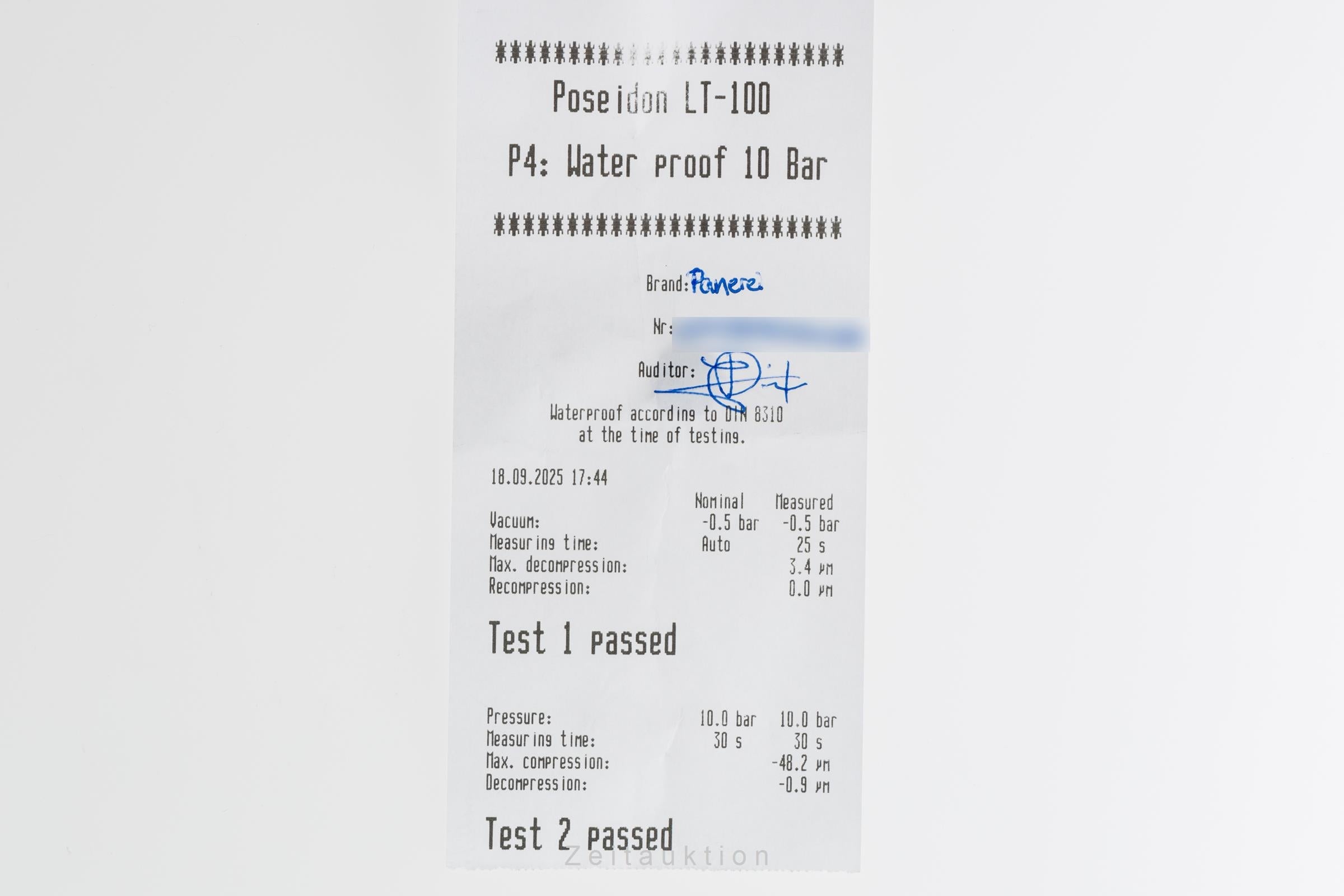 Panerai Luminor 1950 8 Days GMT Stahl Handaufzug Herrenuhr Ref. PAM00233 B&P [2505325]