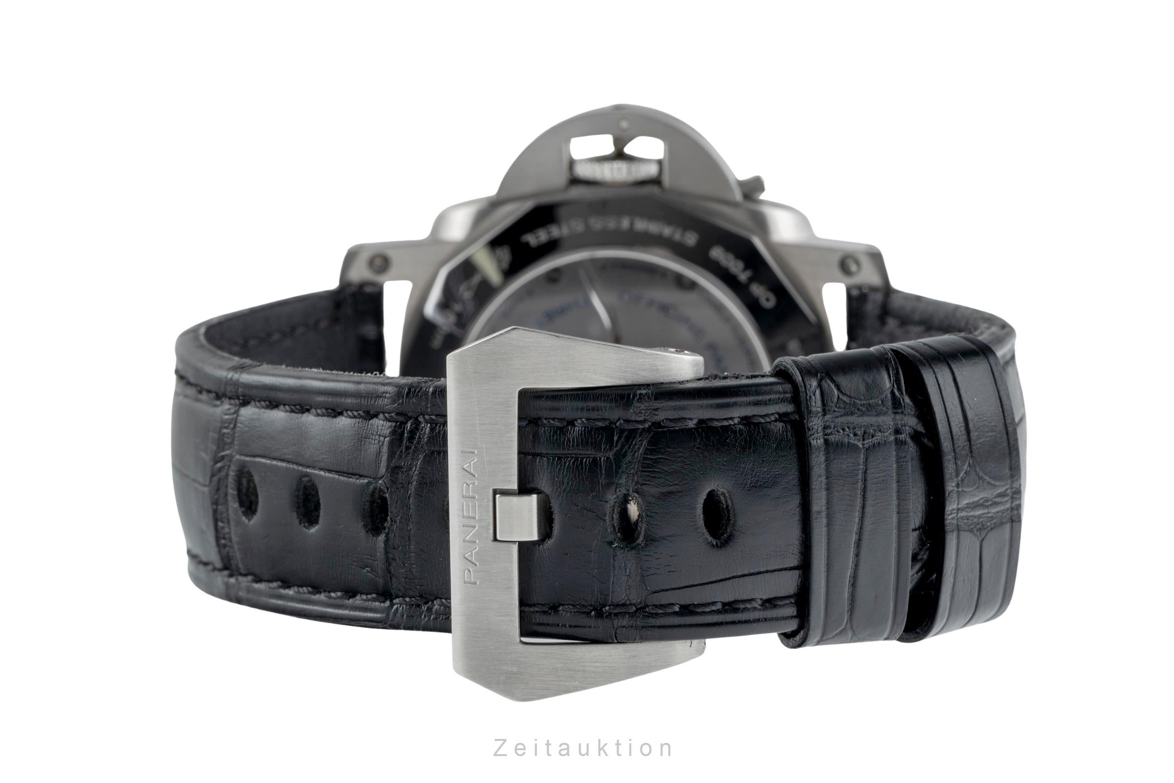 Panerai Luminor 1950 8 Days GMT Stahl Handaufzug Herrenuhr Ref. PAM00233 B&P [2505325]