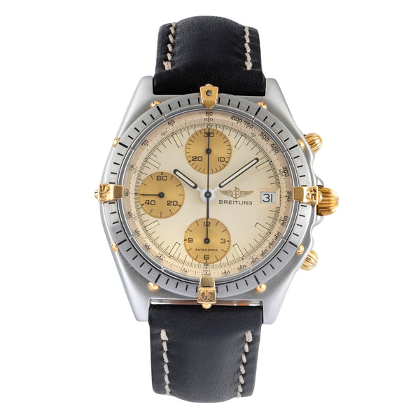 Breitling Chronomat chronographe acier / doré automatique montre pour hommes 81950  [2505332]