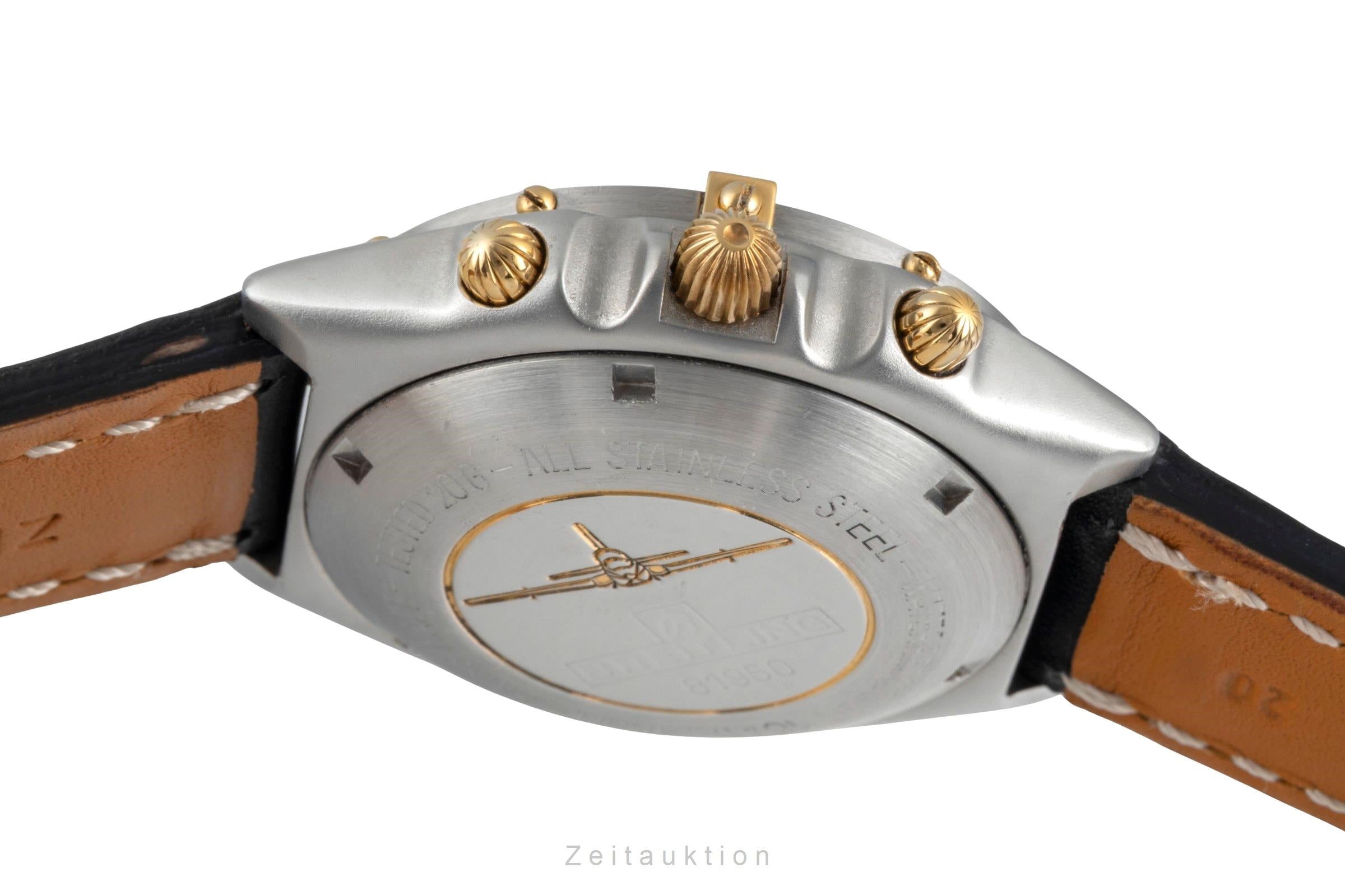 Breitling Chronomat chronographe acier / doré automatique montre pour hommes 81950  [2505332]