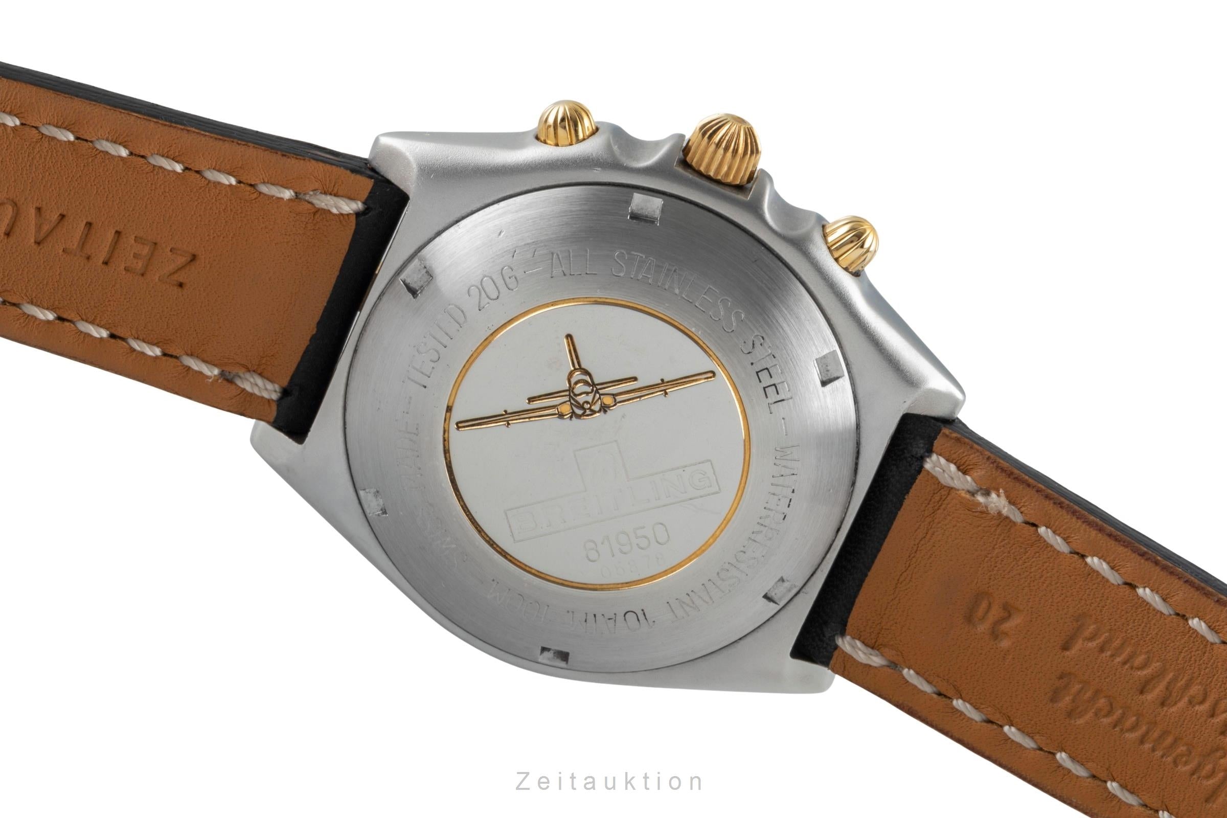 Breitling Chronomat chronographe acier / doré automatique montre pour hommes 81950  [2505332]